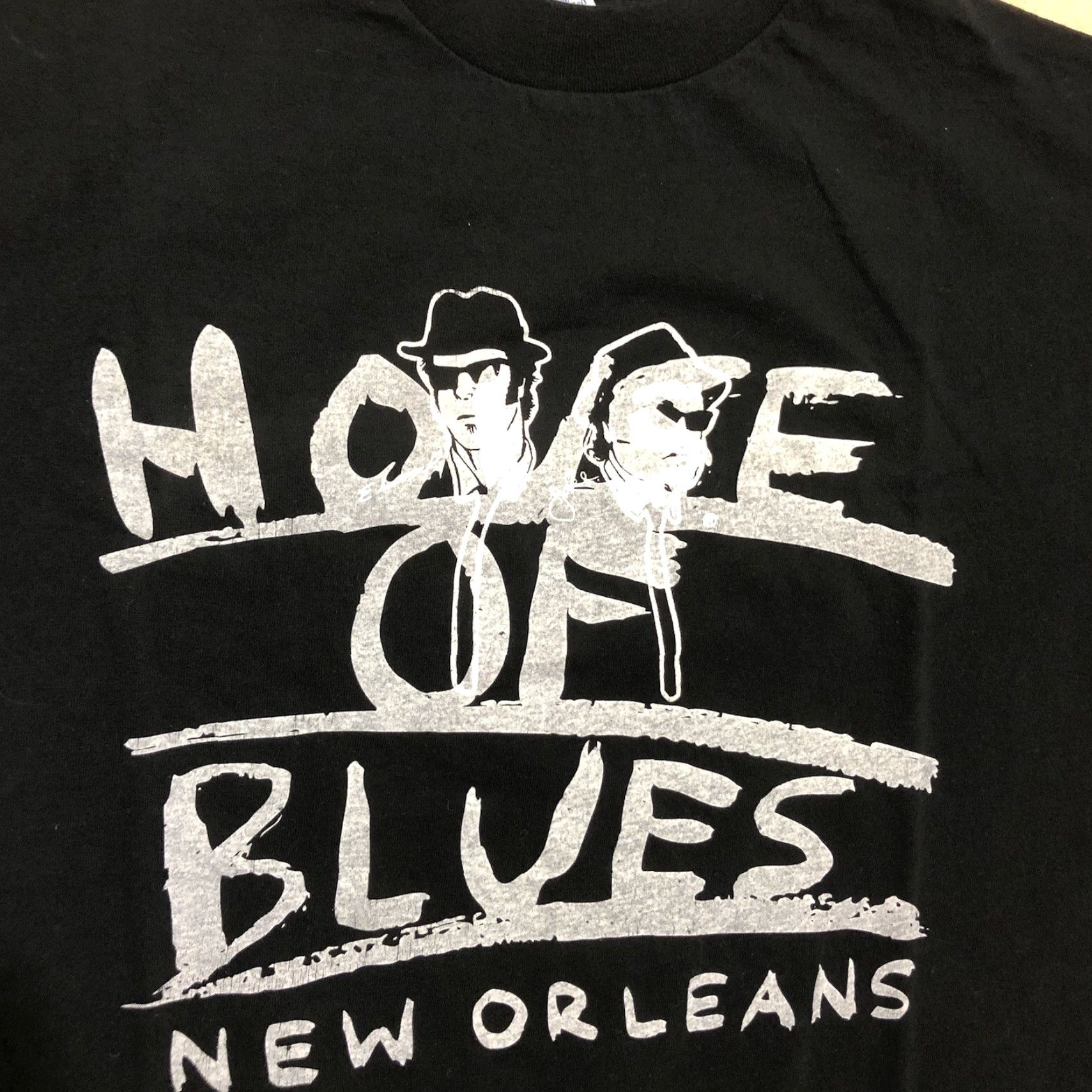 Vintage VINTAGE House of Blues T-Shirt Mens XL Black 80s Blues Brothers New Orleans USA Logo Double-Sided Size US XL / EU 56 / 4 - 2 Thumbnail