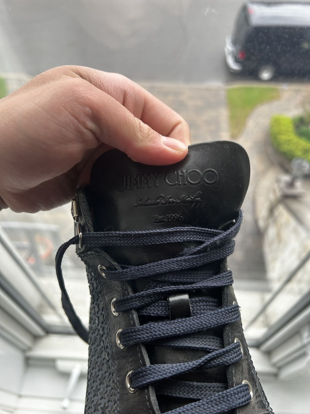 Jimmy Choo Jimmy Choo Mini starts argyle high top sneakers Size US 10 / EU 43 - 2 Thumbnail
