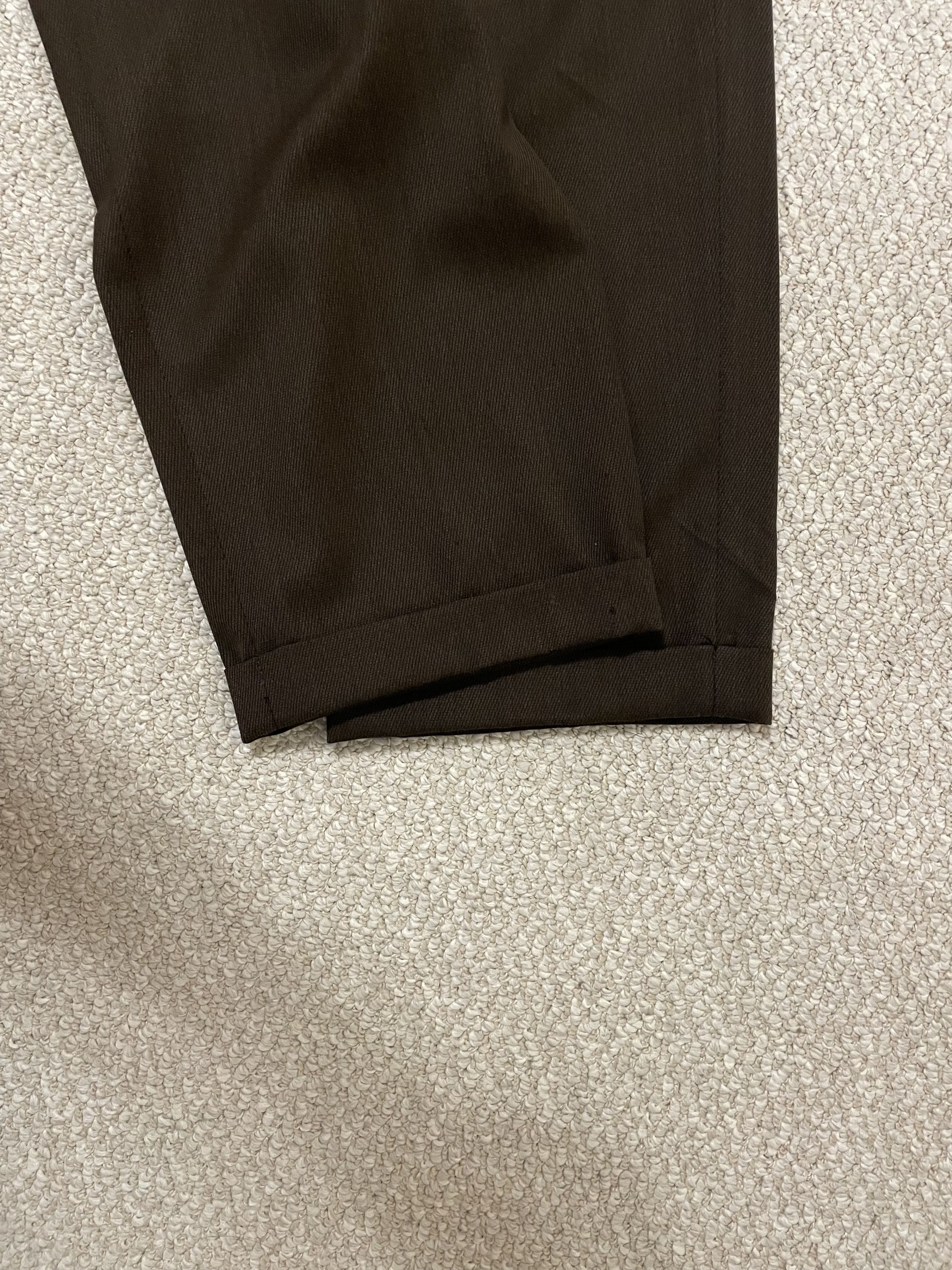 Designer × Hart Schaffner Marx Hart Schaffner Marx Brown Wool Pleated Trousers Size 36R - 5 Thumbnail