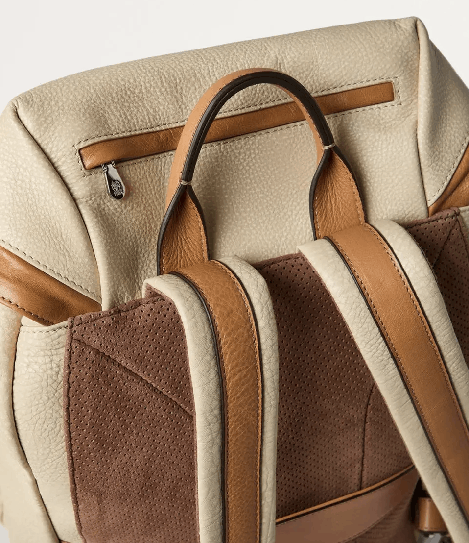 Brunello Cucinelli o1w1db10725 Size: OS/Calfskin Backpack in Dark Brown Size ONE SIZE - 2 Thumbnail