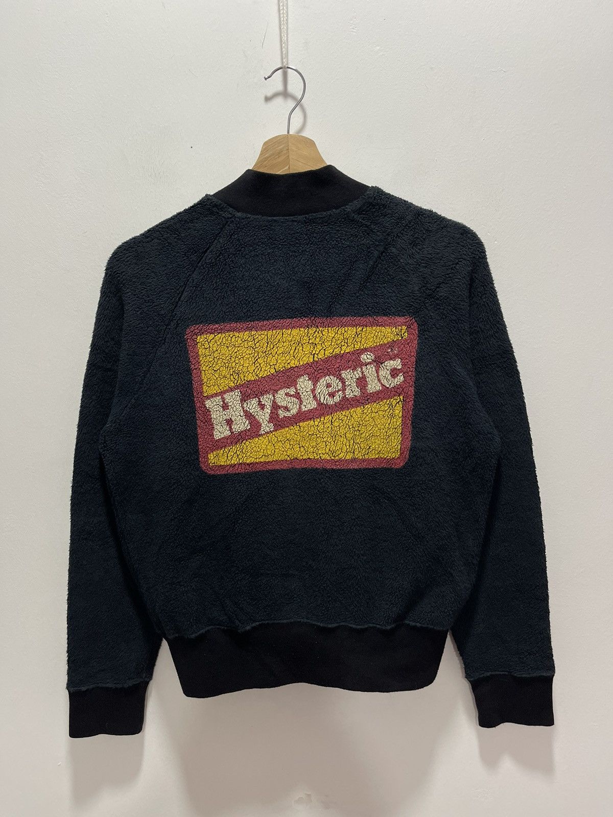 Hysteric Glamour HYSTERIC GLAMOUR BIG LOGO FLEECE BUTTON UP JACKET Size S / US 4 / IT 40 - 1 Thumbnail