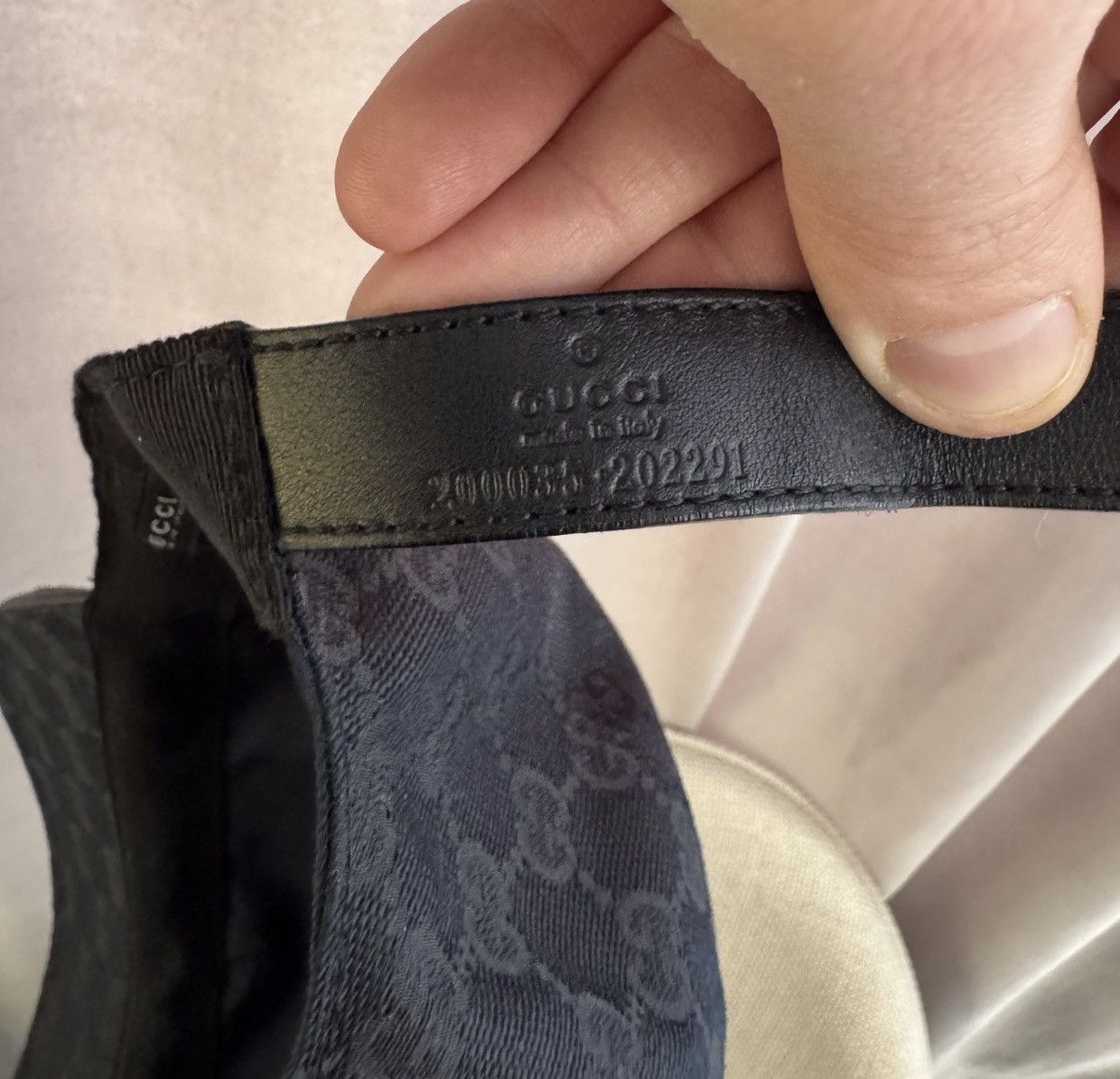 Gucci GUCCI Tom Ford SS 2004 Monogram Web Cap Demna Nettspend GG Size ONE SIZE - 7 Thumbnail