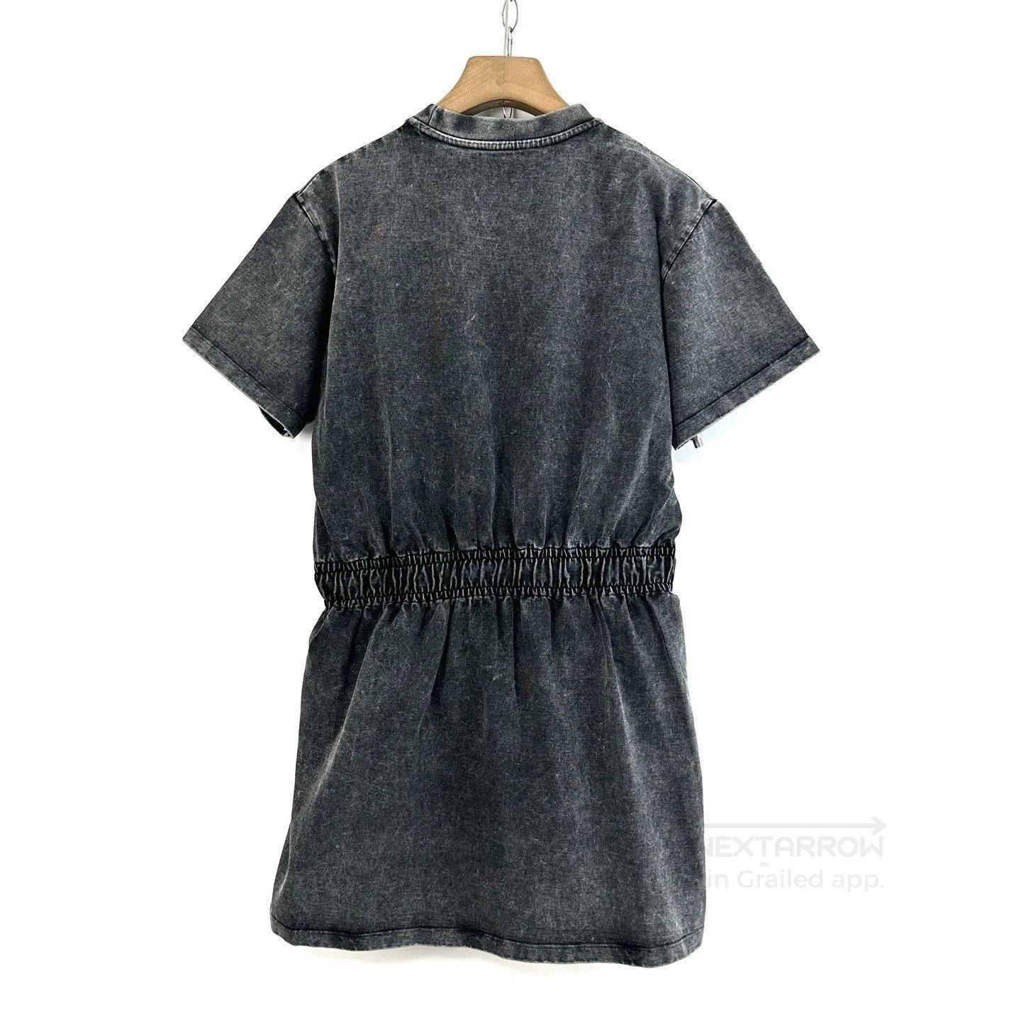Louis Vuitton Louis Vuitton Gray Washed Waist-Cinched Dress. Size S / US 4 / IT 40 - 2 Thumbnail