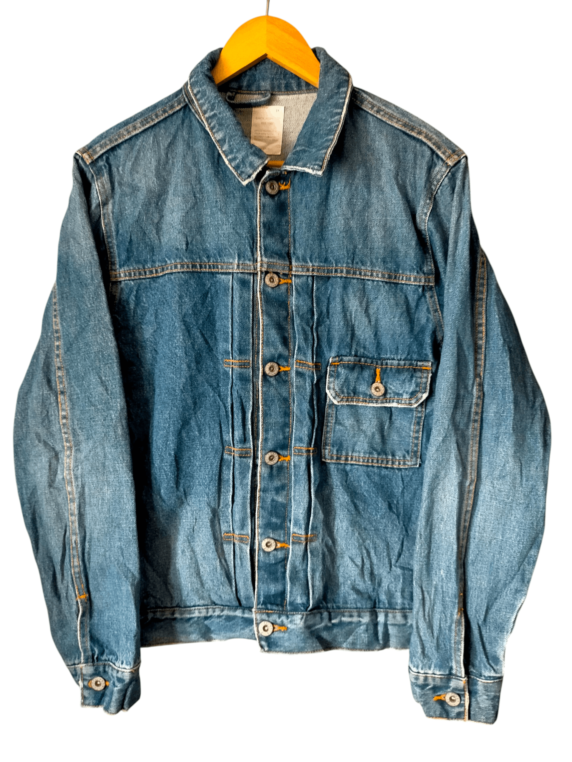 Japanese Brand Back Number Type 1 denim jacket Size US L / EU 52-54 / 3 - 1 Thumbnail