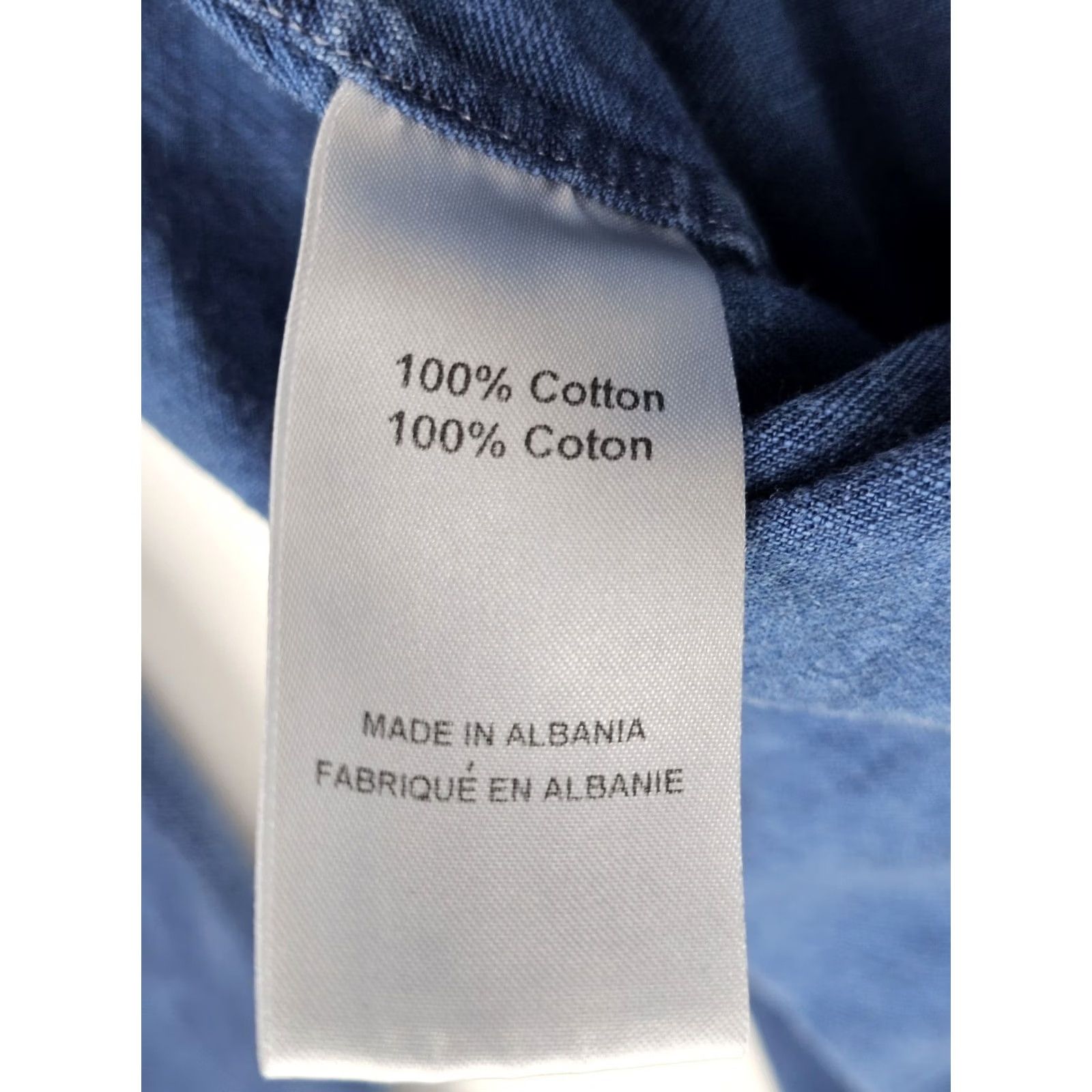 Saks Fifth Avenue Saks Fifth Avenue Denim Button Shirt Men M Blue Cotton Long Sleeve EUC Size US M / EU 48-50 / 2 - 5 Thumbnail