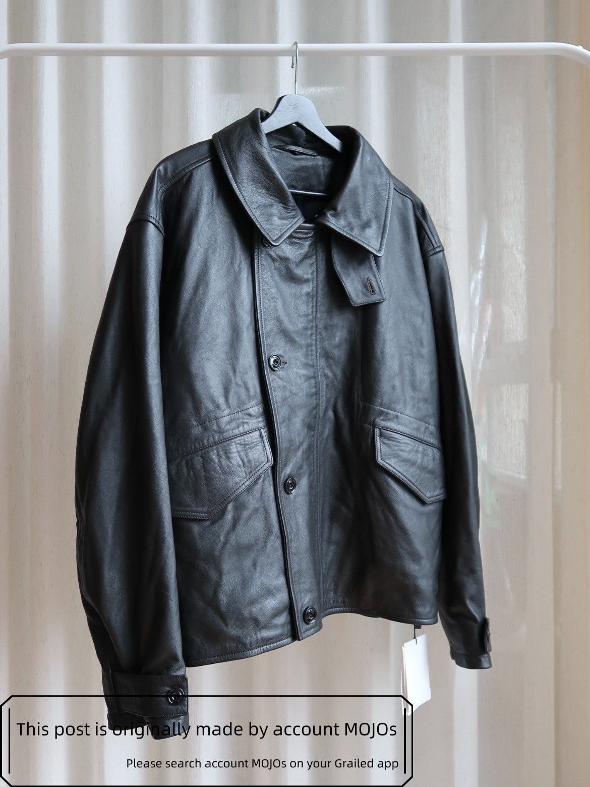 Lemaire Sz L Lemaire 24AW Shearling - Trimmed Leather Blouson mojos2 Size US L / EU 52-54 / 3 - 6 Thumbnail