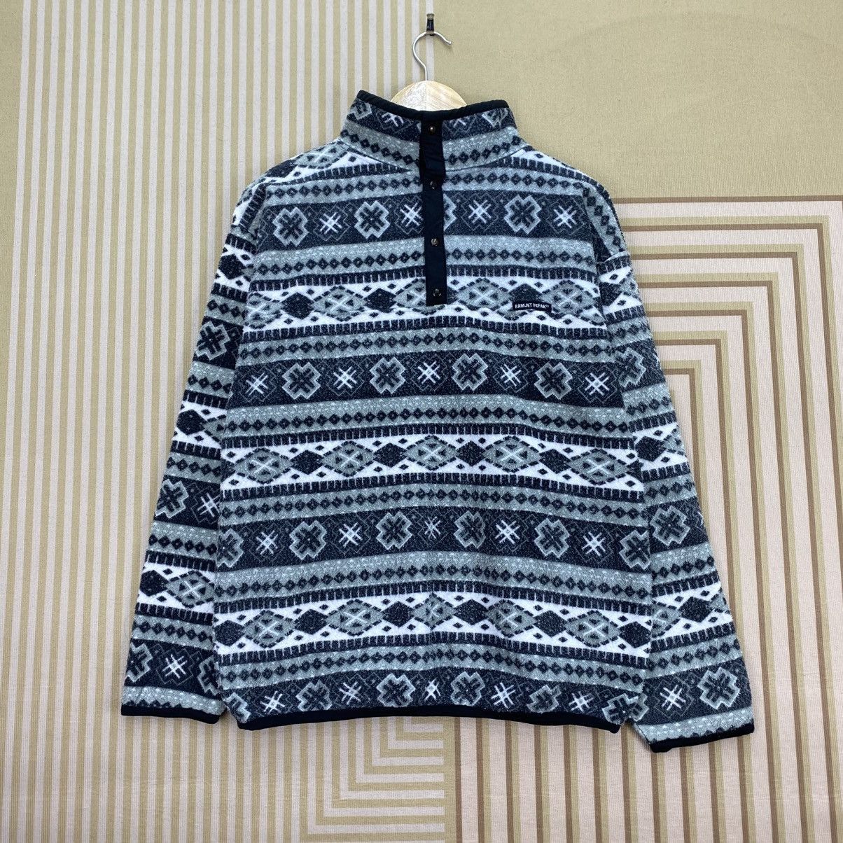 L.L. Bean 🫶Vintage Ramjet Freak Thermo Fleece geometric Aztec pattern Size US M / EU 48-50 / 2 - 1 Thumbnail