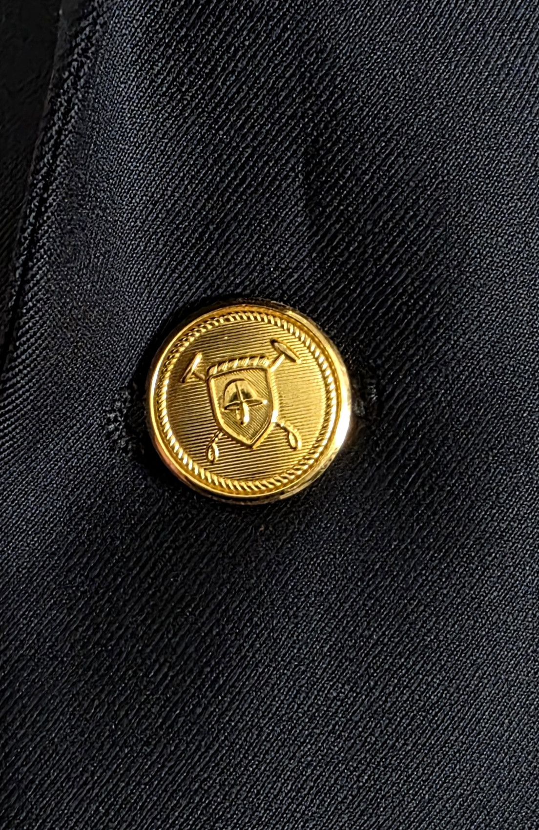 Ralph Lauren Ralph Lauren Men’s Sport Coat Blazer NAVY GOLD BUTTONS Wool Size 48L - 3 Thumbnail
