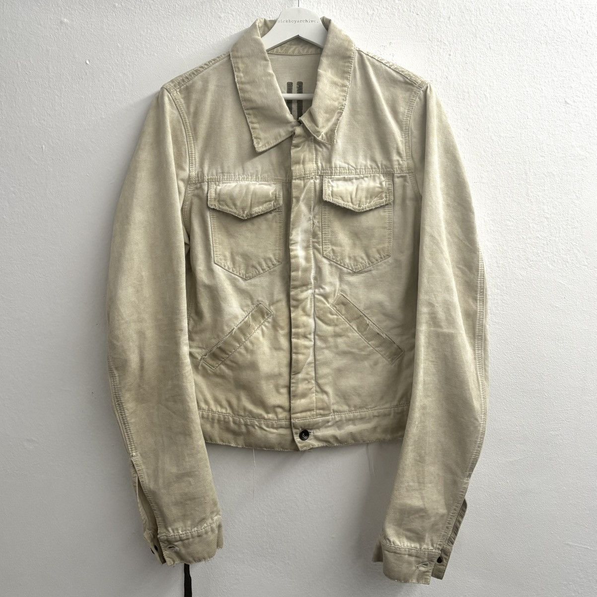 Rick Owens × Rick Owens Drkshdw Rick Owens DRKSDHW OG dirty corduroy trucker jacket Size US S / EU 44-46 / 1 - 1 Thumbnail