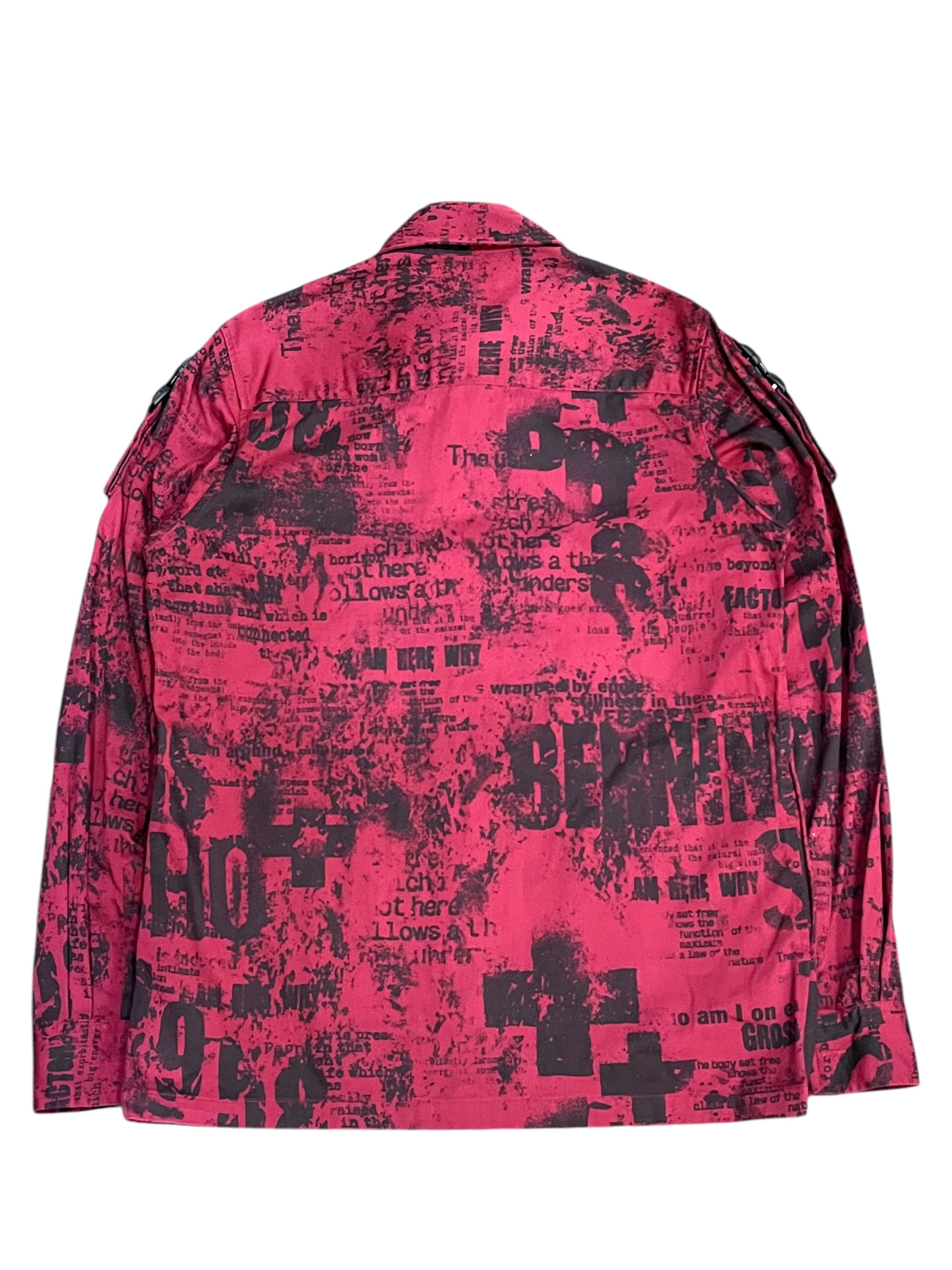 BERNINGS SHO 🔥 Vintage BERNINGS SHO Punk Poem Bondage Buckle Longsleeve Size US S / EU 44-46 / 1 - 2 Thumbnail