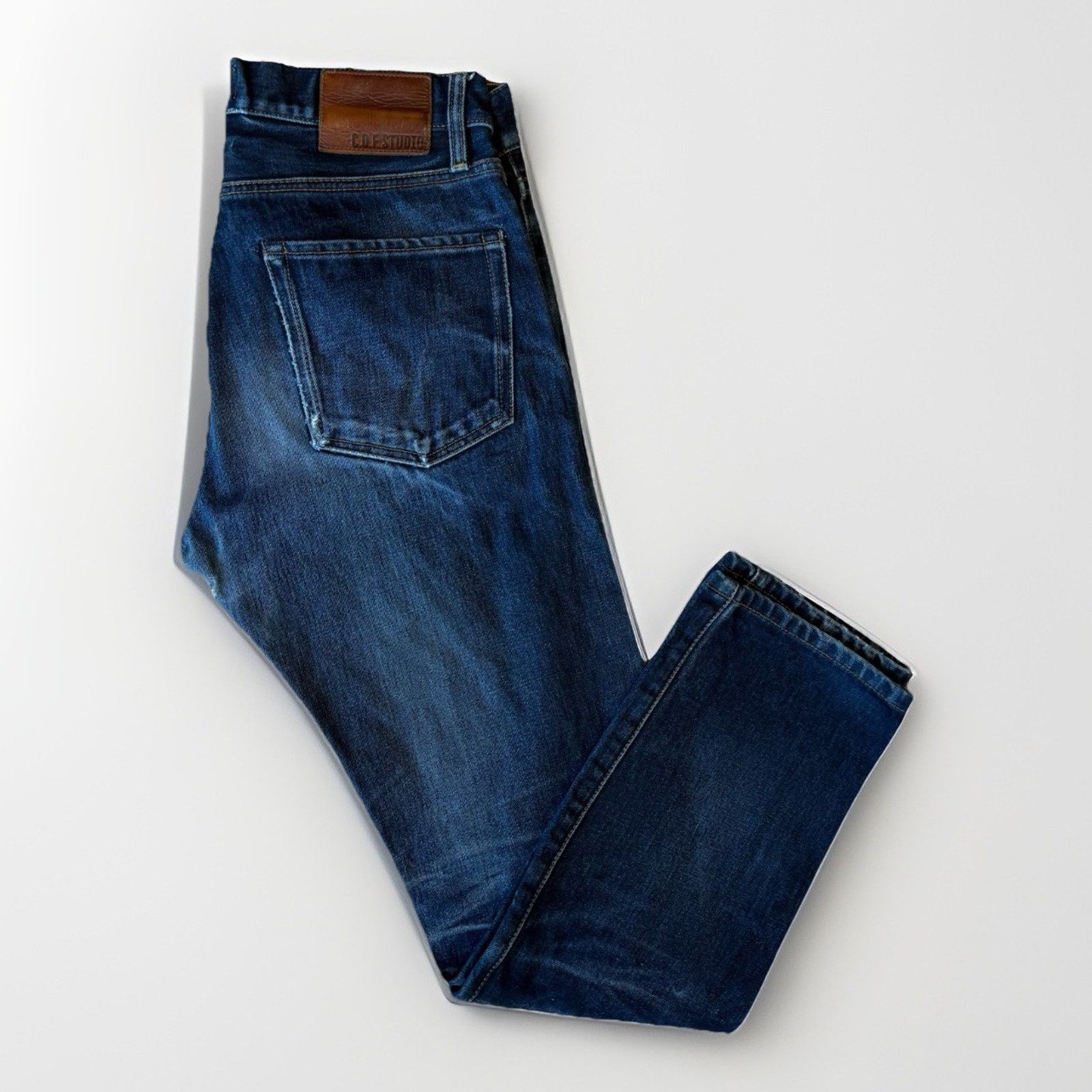C.O.F. Studio COF Studio Jeans 32 Blue Dark Wash Minimalist Workwear Size US 32 / EU 48 - 1 Thumbnail