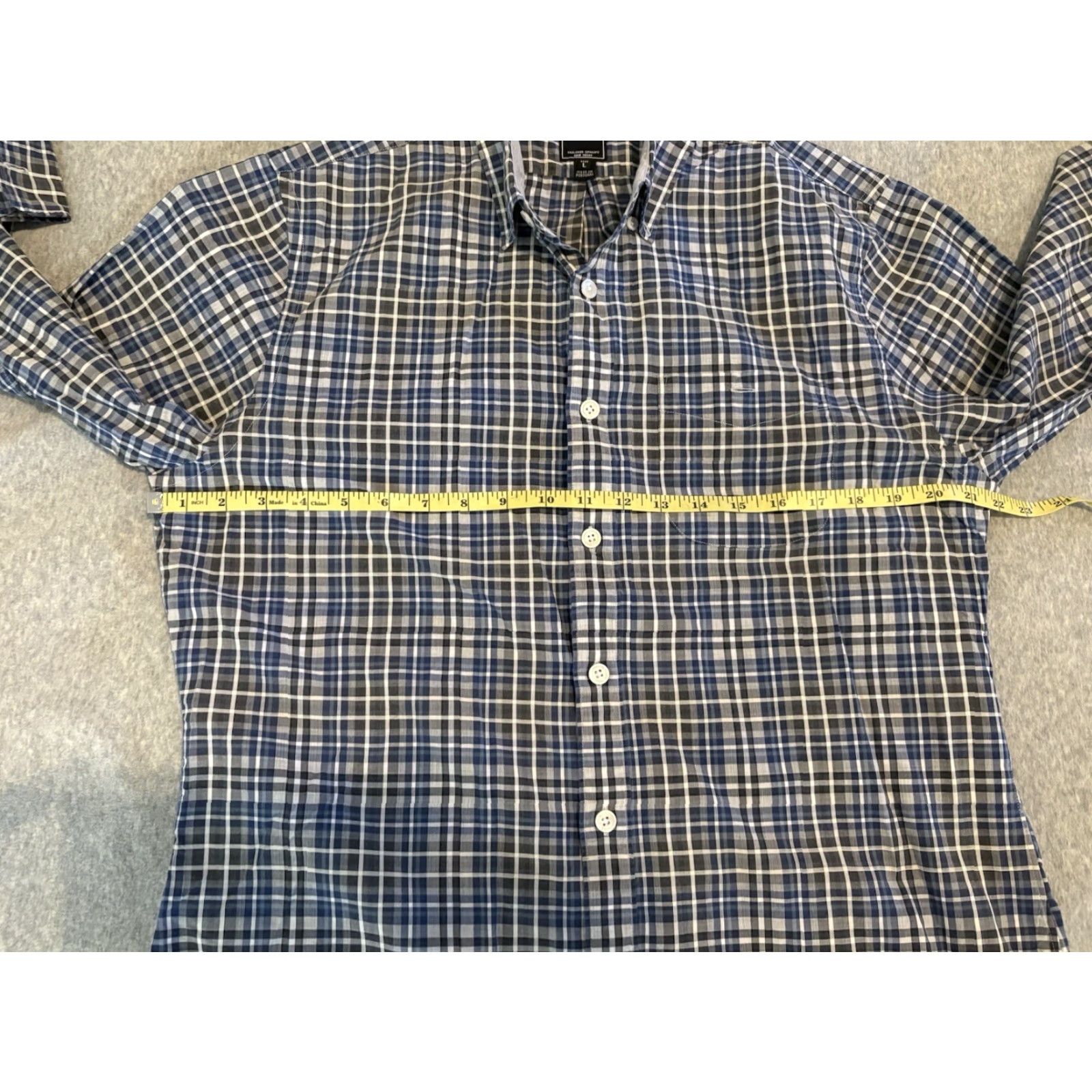 Todd Snyder Todd Snyder Long Sleeve Button-Up Shirt Cotton Plaid Blue Mens Large Size US L / EU 52-54 / 3 - 4 Thumbnail