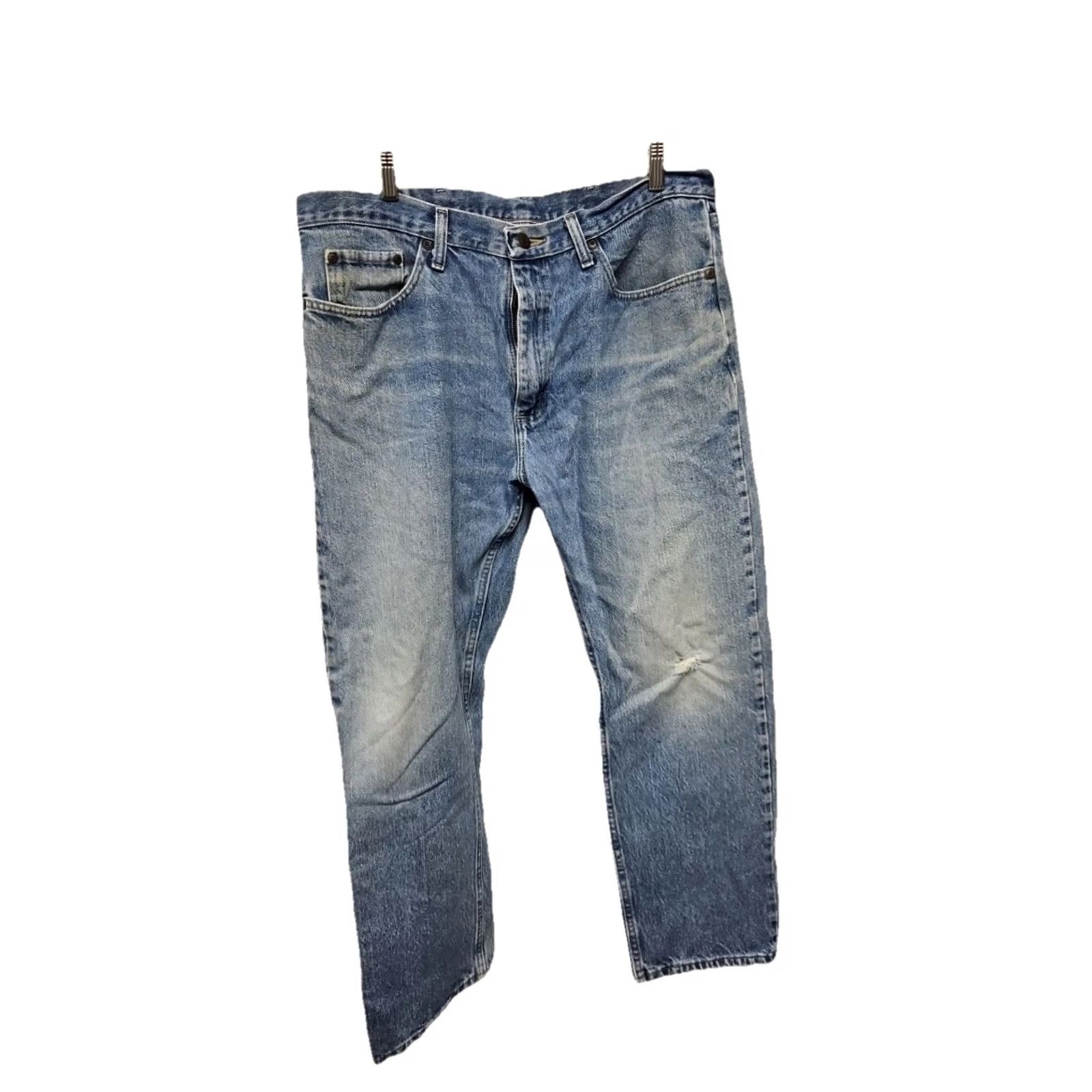 Wrangler Wrangler Jeans Men 36x30 Regular Fit Blue 100% Cotton Denim Straight Mid Rise Baggy? Wait – no extra words Size US 36 / EU 52 - 2 Thumbnail