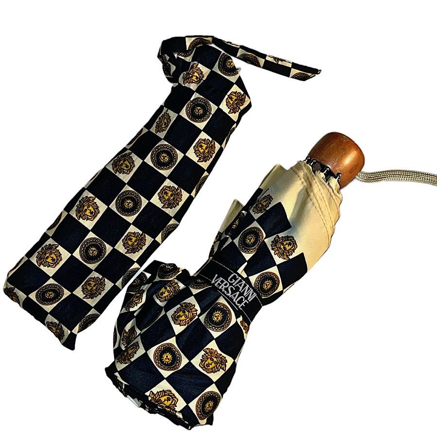 Versace Authentic Vintage Gianni Versace Medusa Wood Handle Umbrella Size ONE SIZE - 3 Thumbnail