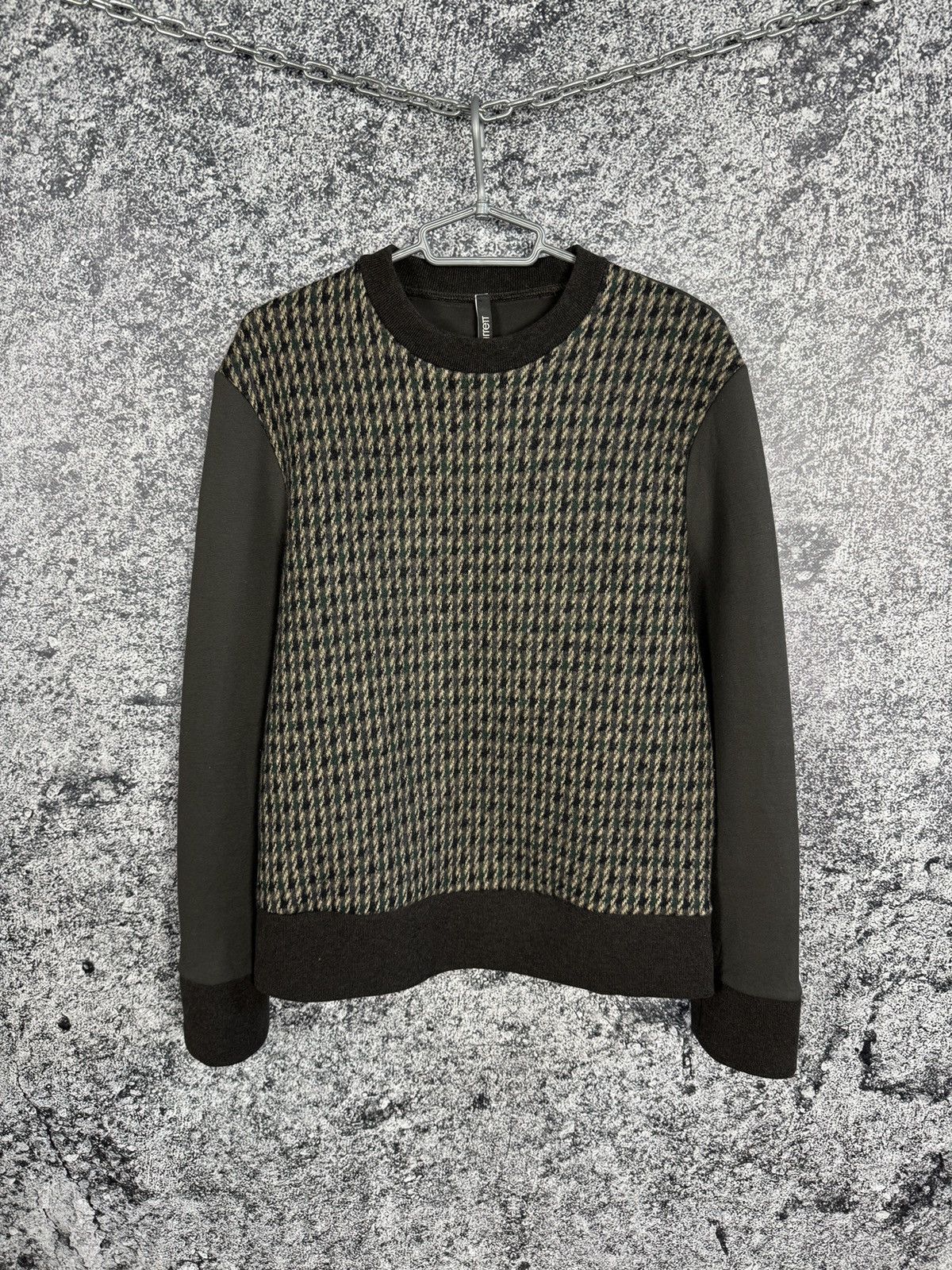 Neil Barrett Men’s Neil Barrett Tweed Panel Sweater Pullover Size M Size US M / EU 48-50 / 2 - 1 Thumbnail