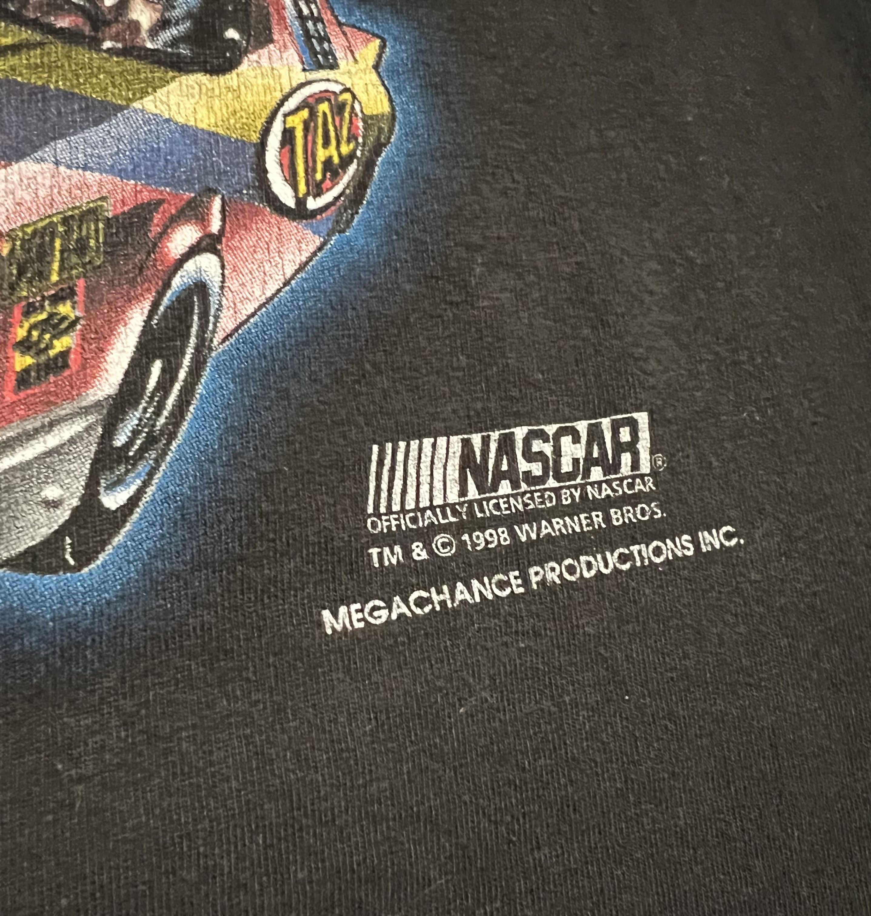 Delta Tasmanian Devil Nascar x Warner Bros 1998 Vintage T-Shirt Size US XL / EU 56 / 4 - 3 Thumbnail