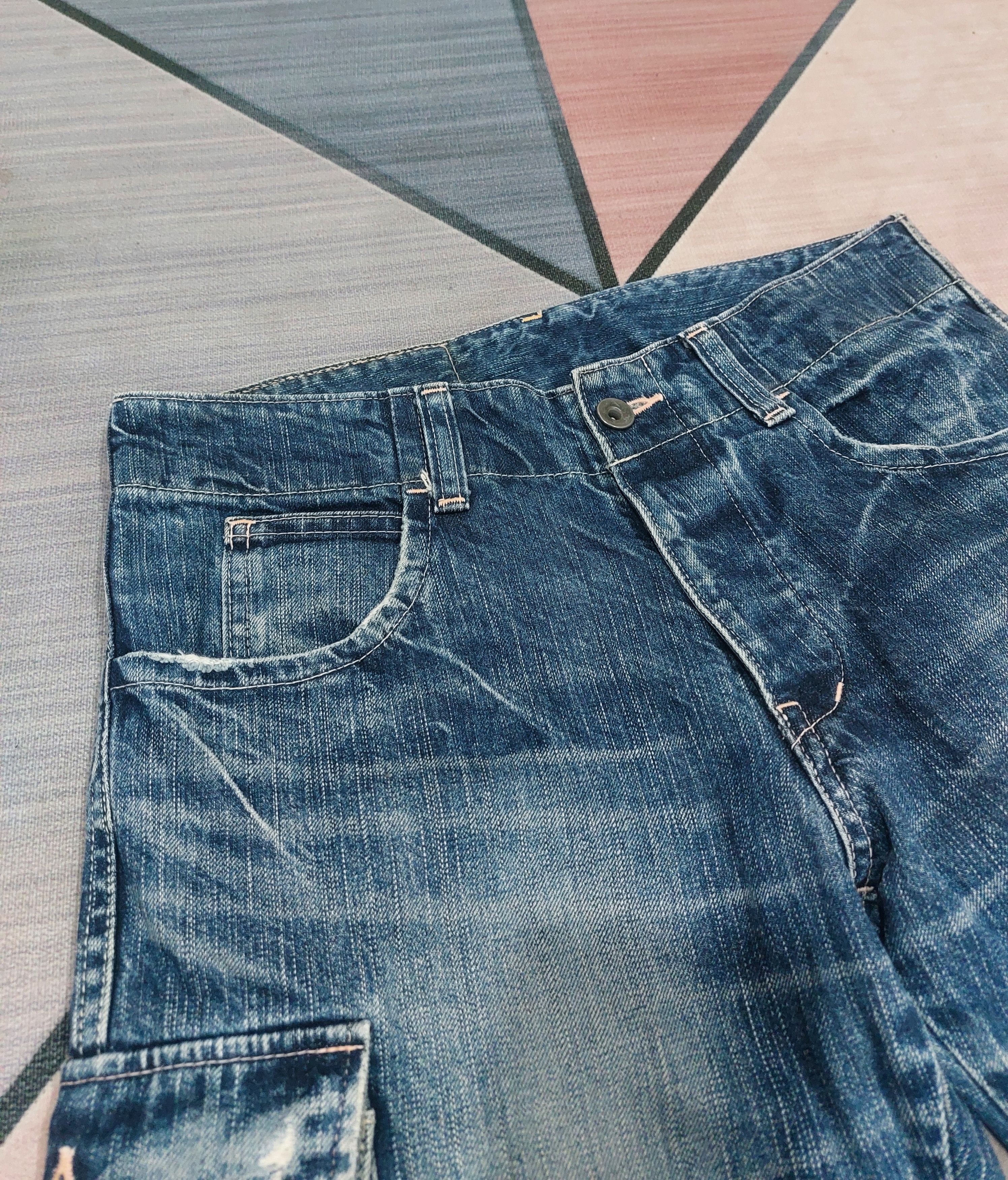 Johnbull Vintage 90's Johnbull Kojima Japan Cargo Multi Pocket Denim Size US 31 - 11 Thumbnail