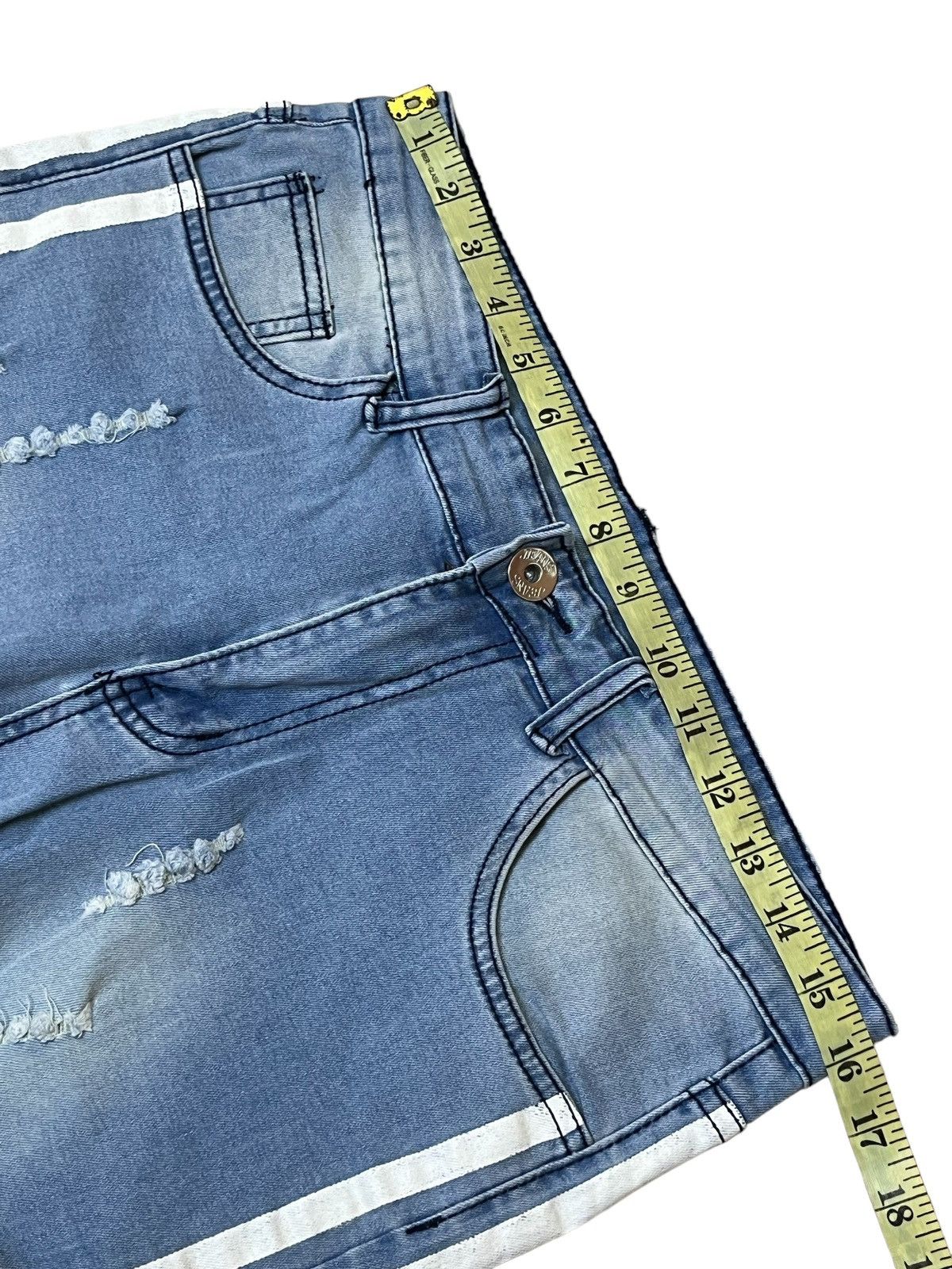 Japanese Brand JAPANESE DENIM STRETCH COTTON DISTRESS STYLE JEANS Size US 32 / EU 48 - 11 Thumbnail