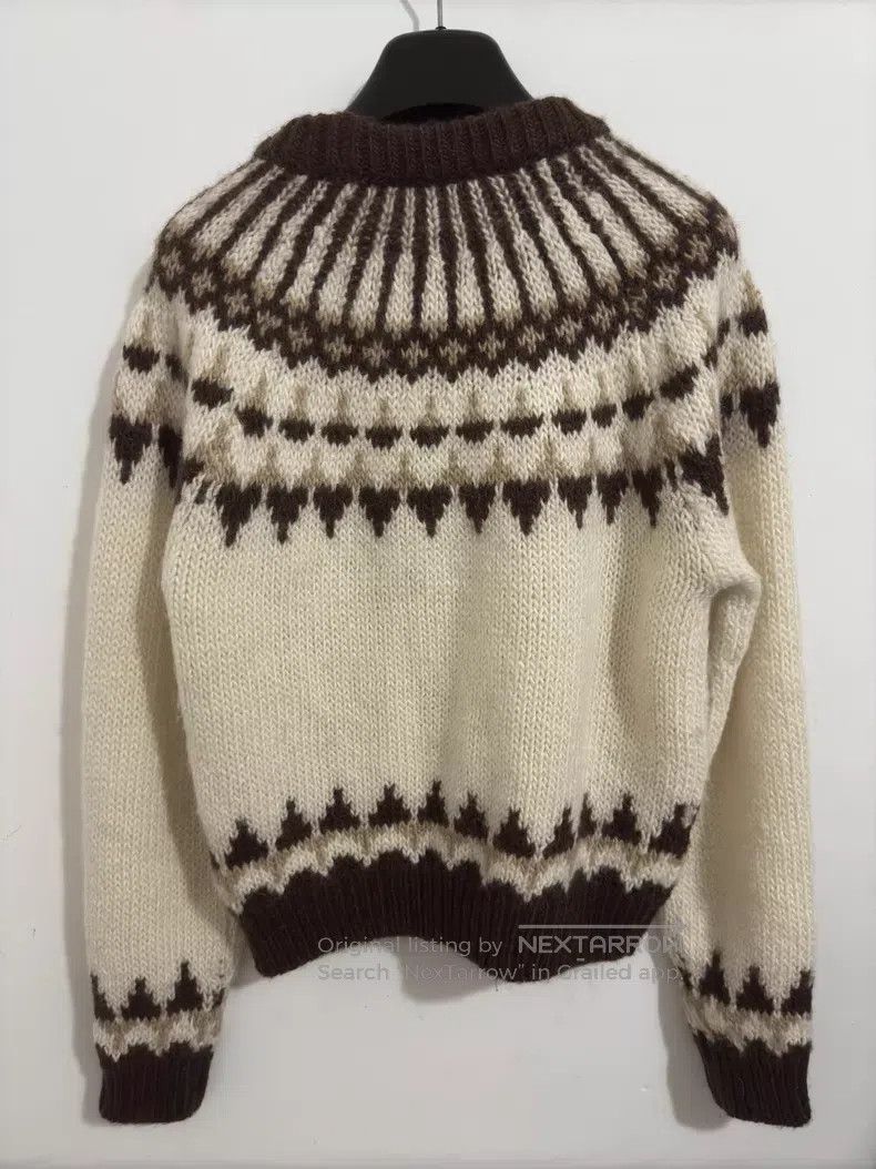 Saint Laurent Paris Saint Laurent Paris Round Neck White and Brown Embroidered Size US L / EU 52-54 / 3 - 2 Thumbnail