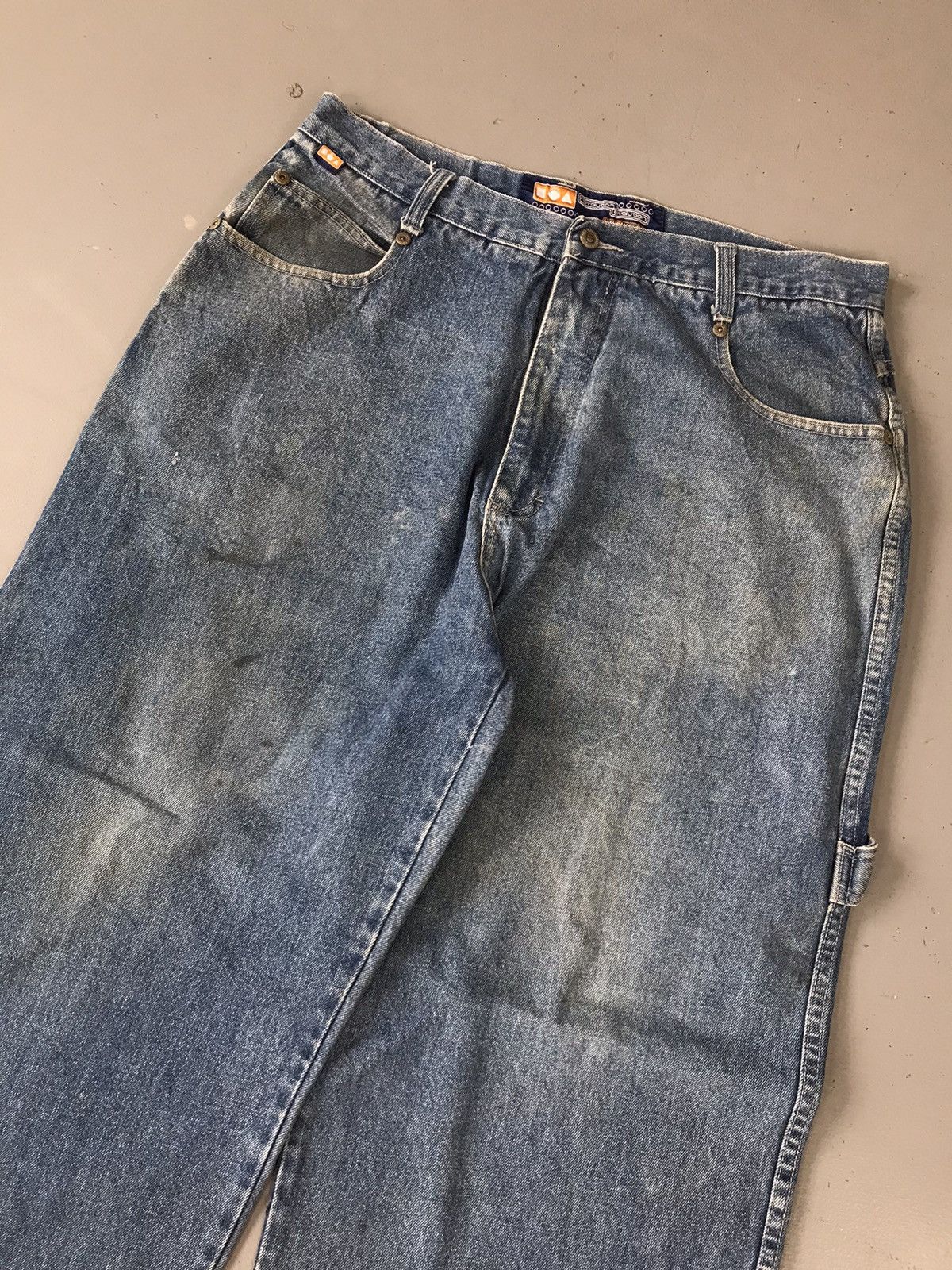 JNCO × Southpole × Vintage Vintage kik wear flared carpenter denim Size US 34 / EU 50 - 3 Thumbnail