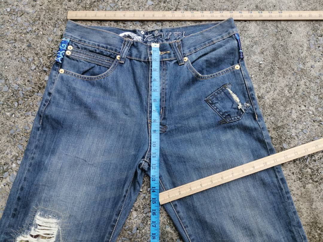 Japanese Brand Osaka Big Train Japan Embroidered Denim Jeans Size US 34 / EU 50 - 6 Thumbnail