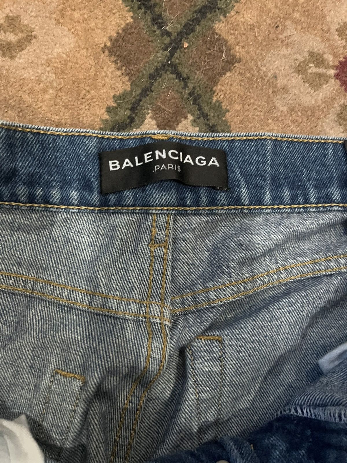Balenciaga BALENCIAGA FIVE POCKET DENIM JEANS BLUE Size US 31 - 4 Thumbnail