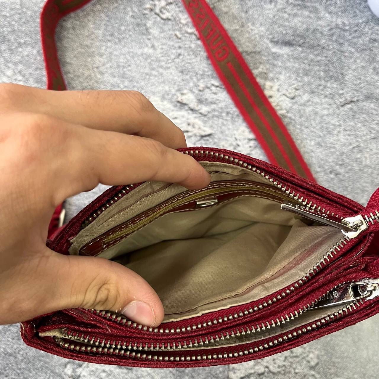 Vintage Vintage Y2K Guess Style Monogram Red Bag Size ONE SIZE - 4 Thumbnail