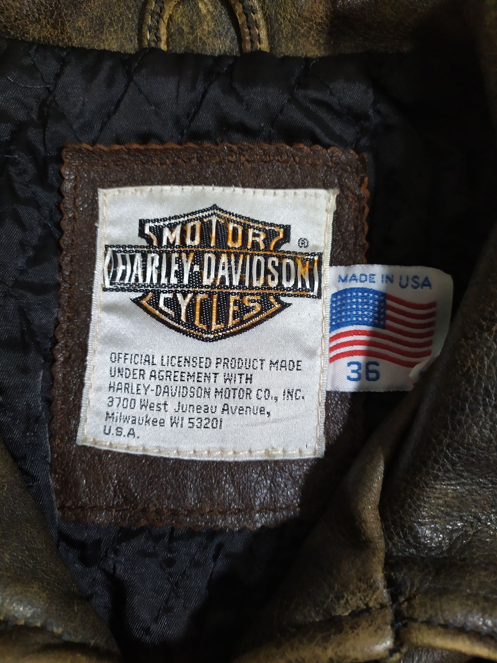 Harley Davidson HARLEY DAVIDSON LEATHER BROWN PATINA SINGLE RIDER JACKET Size US S / EU 44-46 / 1 - 3 Thumbnail