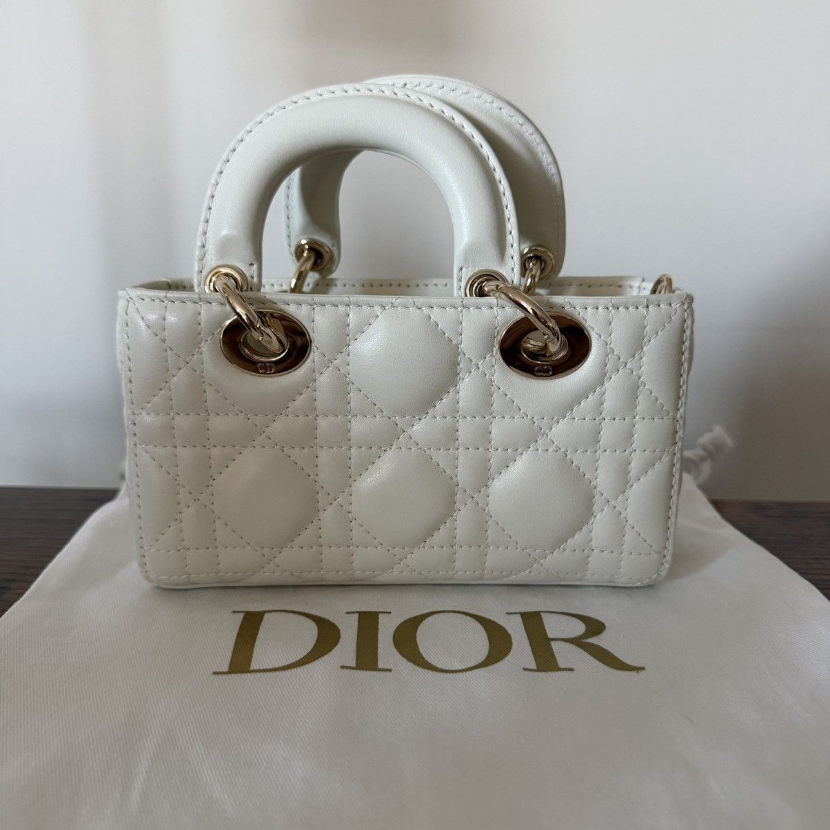 Dior Dior Lady D-Joy Micro Latte Cannage Lambskin— Gently used Size ONE SIZE - 3 Thumbnail