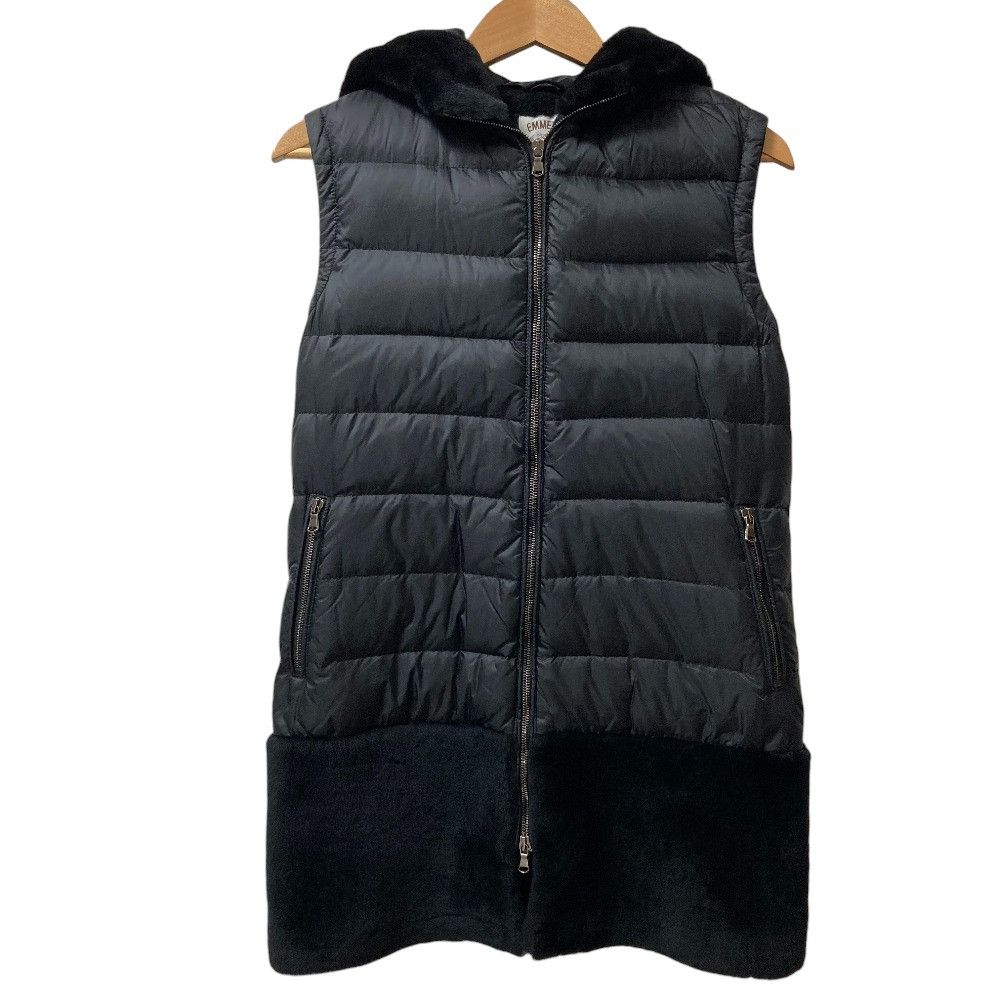 Other Other Emmeti Mouton Nylon Long Down Vest Fur Outerwear DUTY FREE for USA Size ONE SIZE - 1 Thumbnail