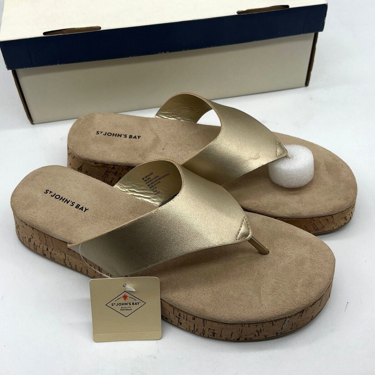 Other St. John's Bay Salden Women's Sandals Gold Size US 9 / IT 39 - 1 Thumbnail