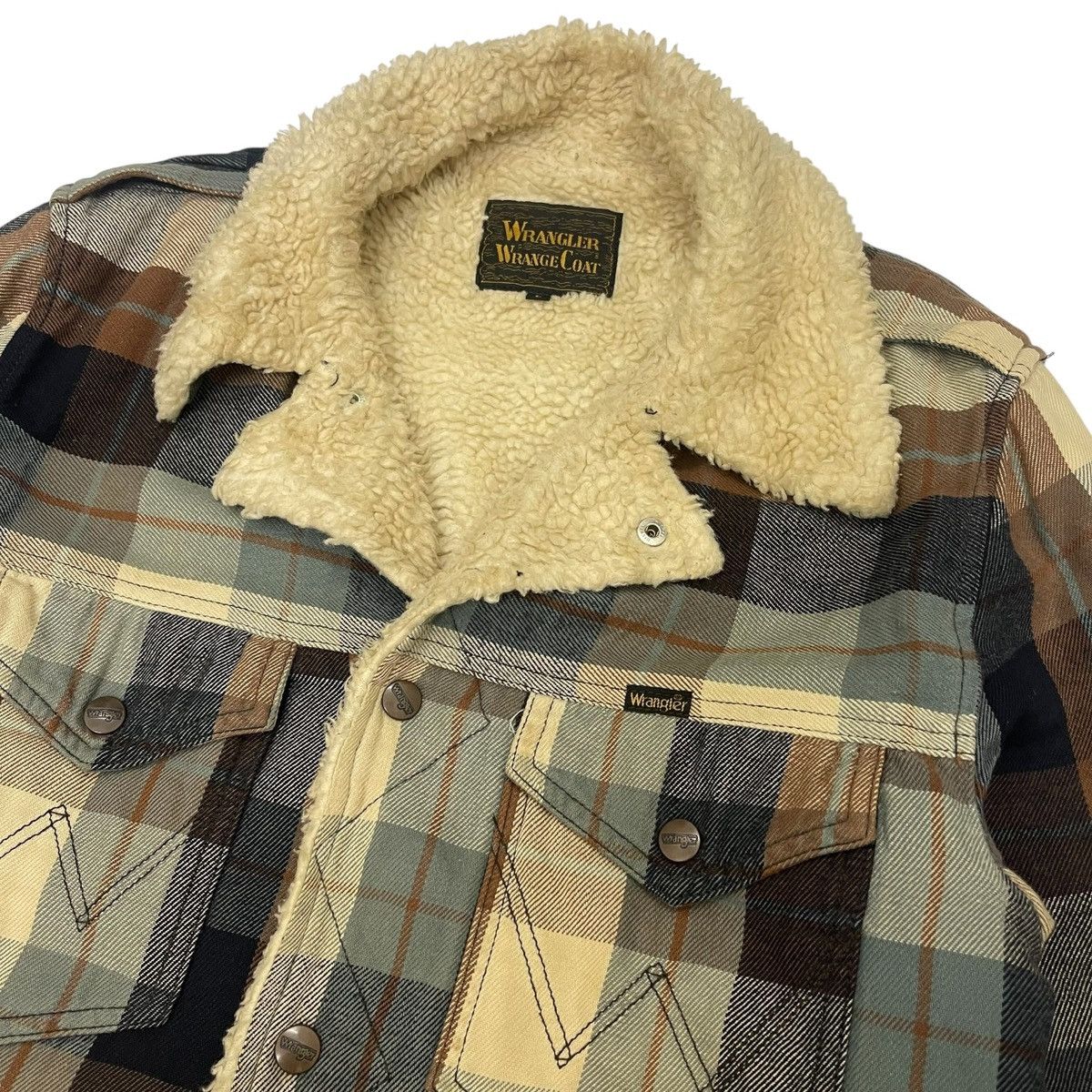 Wrangler Vintage Wrangler Plaids Shearling Button Jacket Size US L / EU 52-54 / 3 - 12 Thumbnail