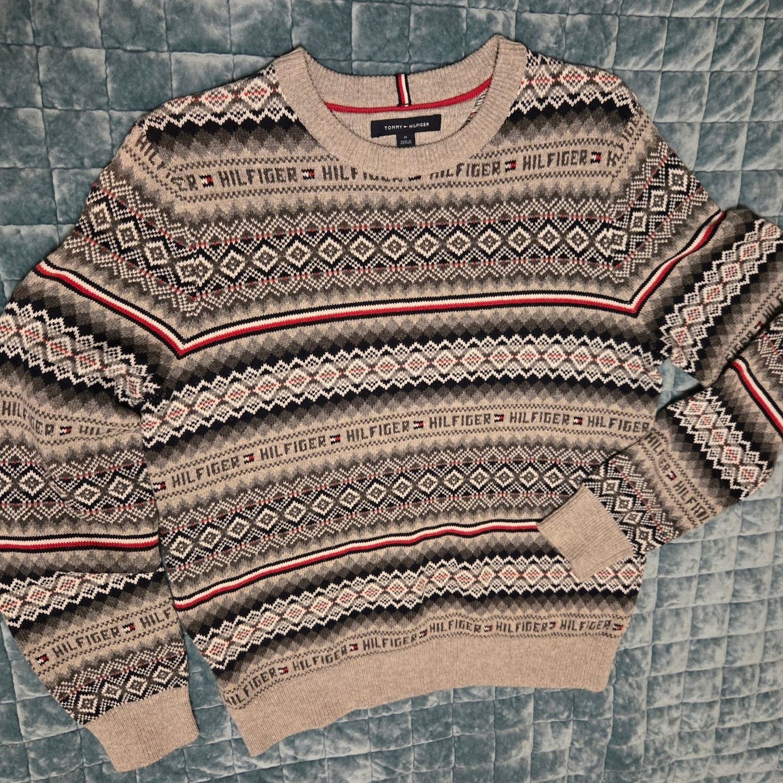 Tommy Hilfiger Tommy Hilfiger Men's Flynn Fair Isle Sweater Size US M / EU 48-50 / 2 - 5 Thumbnail