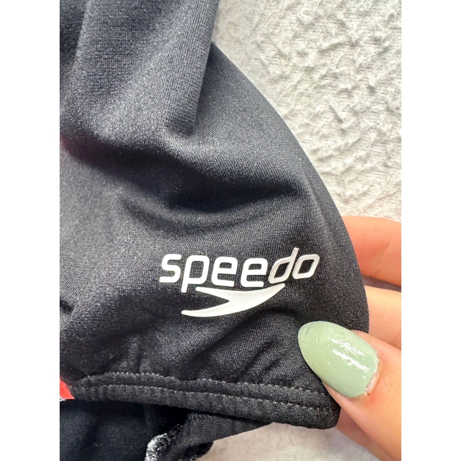 Speedo Speedo Womens One-Piece Athletic Swimsuit Size 12 Gray Racerback 7810 - Pre-Owned Like New Size ONE SIZE - 3 Thumbnail