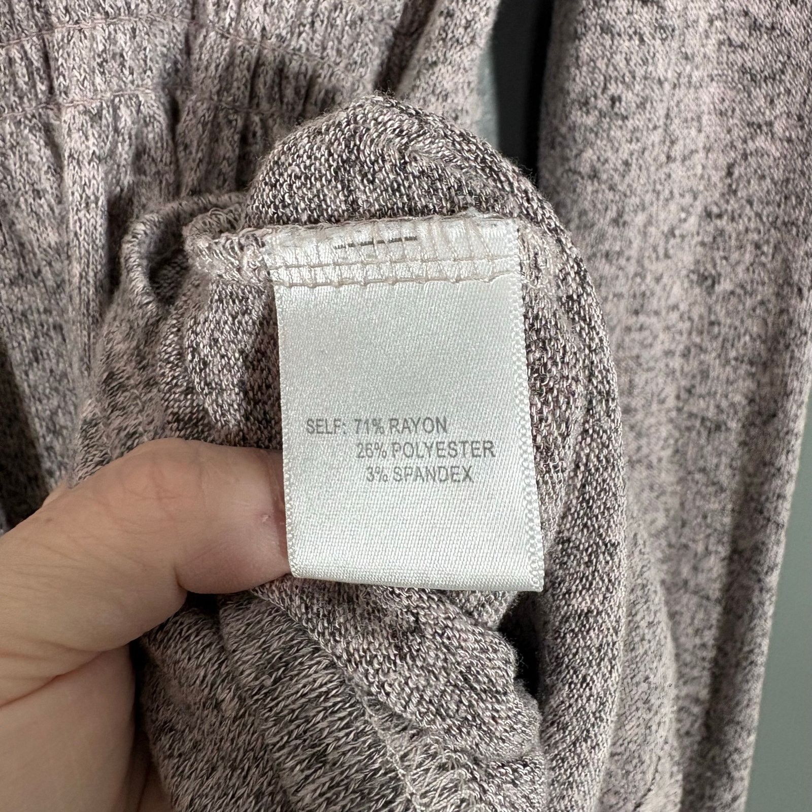 Other Jane and Delancey Gray & White Marled Peplum Cozy Knit Top Size M / US 6-8 / IT 42-44 - 6 Thumbnail