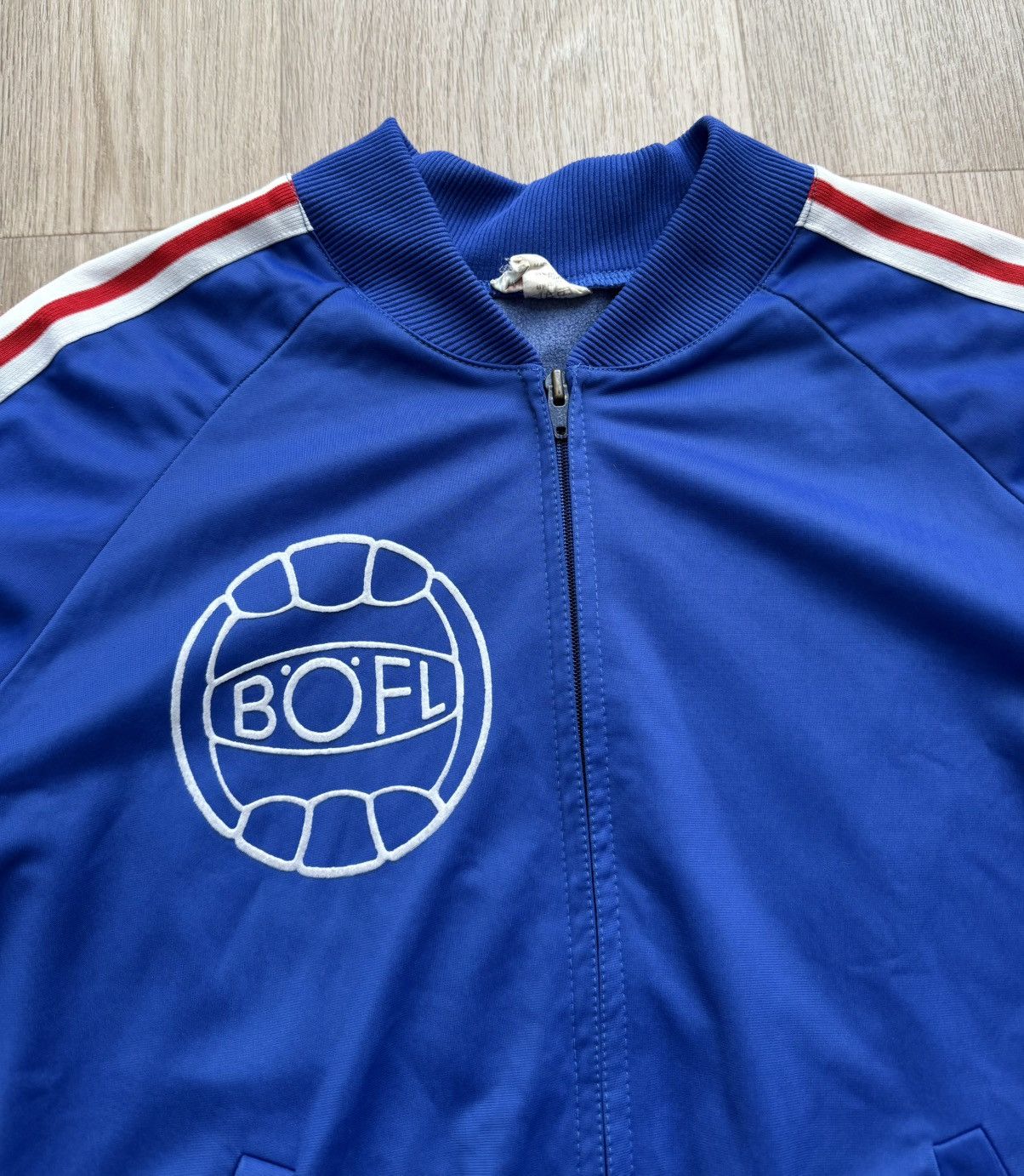 Adidas Vintage 80s Adidas Böfl Football Soccer Track Suit Size US L / EU 52-54 / 3 - 3 Thumbnail