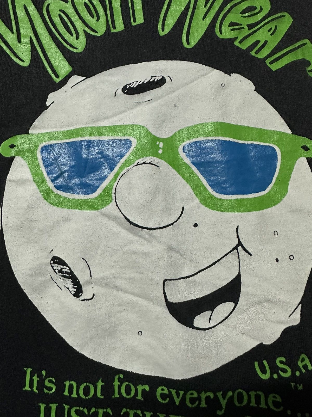 Vintage Vintage 90s Moon Wear Just The Best Sun Faded Tee Size US L / EU 52-54 / 3 - 6 Thumbnail