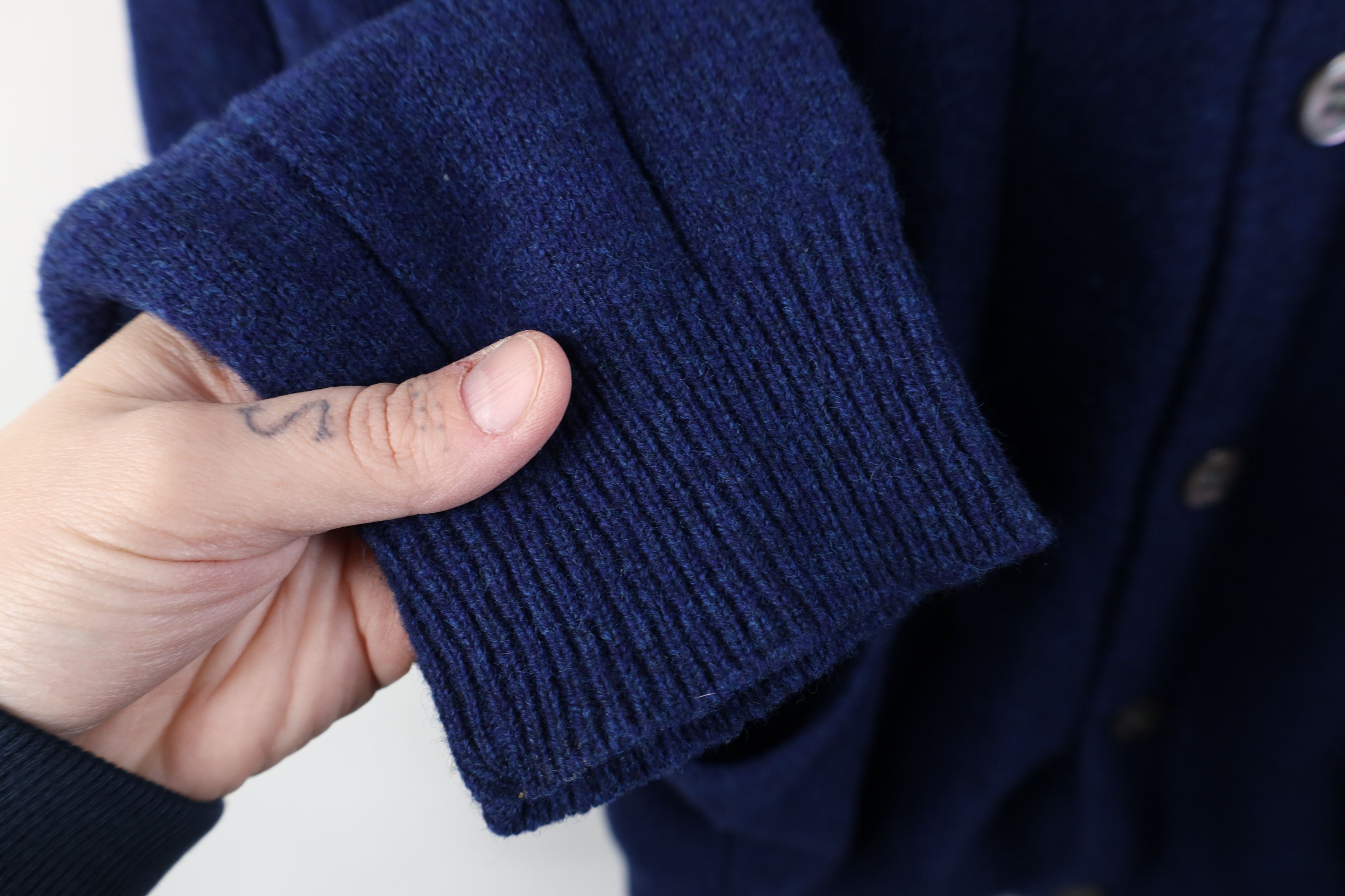 Vintage Vintage 90s Streetwear Lambswool Knit Cardigan Sweater Size US L / EU 52-54 / 3 - 6 Thumbnail