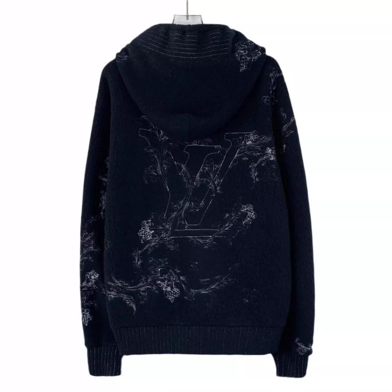 Louis Vuitton Louis Vuitton Navy floral embroidered cotton hooded drawst Size US S / EU 44-46 / 1 - 2 Thumbnail