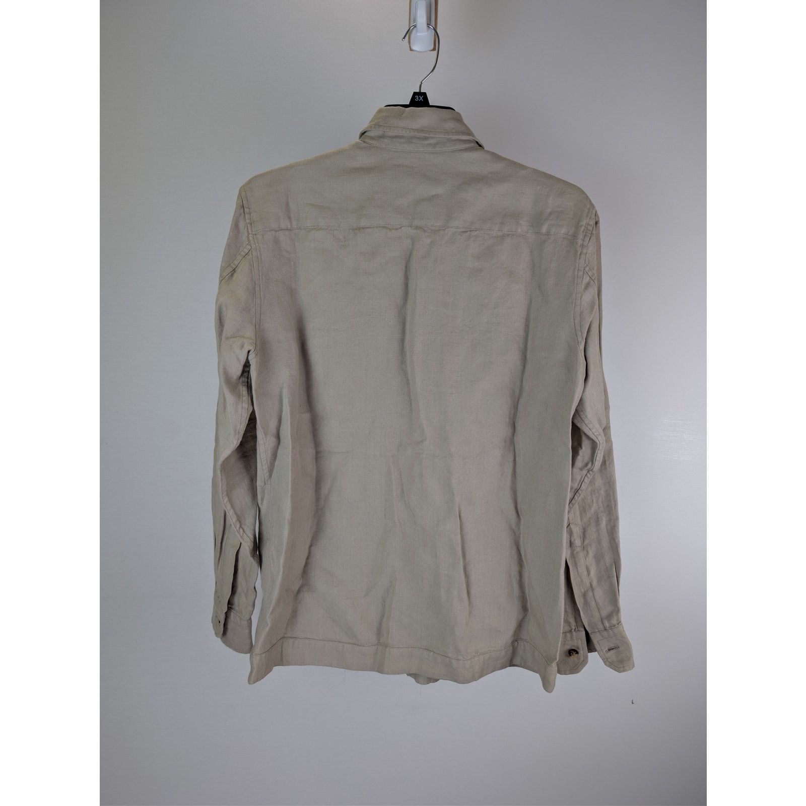 Boglioli o1rshd1 CC20 Button up Shirt with herringbone pattern Beige Size US S / EU 44-46 / 1 - 16 Thumbnail