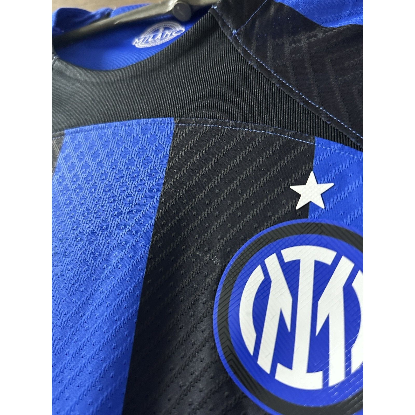 Nike INTER MILAN 2022 2023 HOME SHIRT JERSEY NIKE PLAYER ISSUE Size US L / EU 52-54 / 3 - 14 Thumbnail