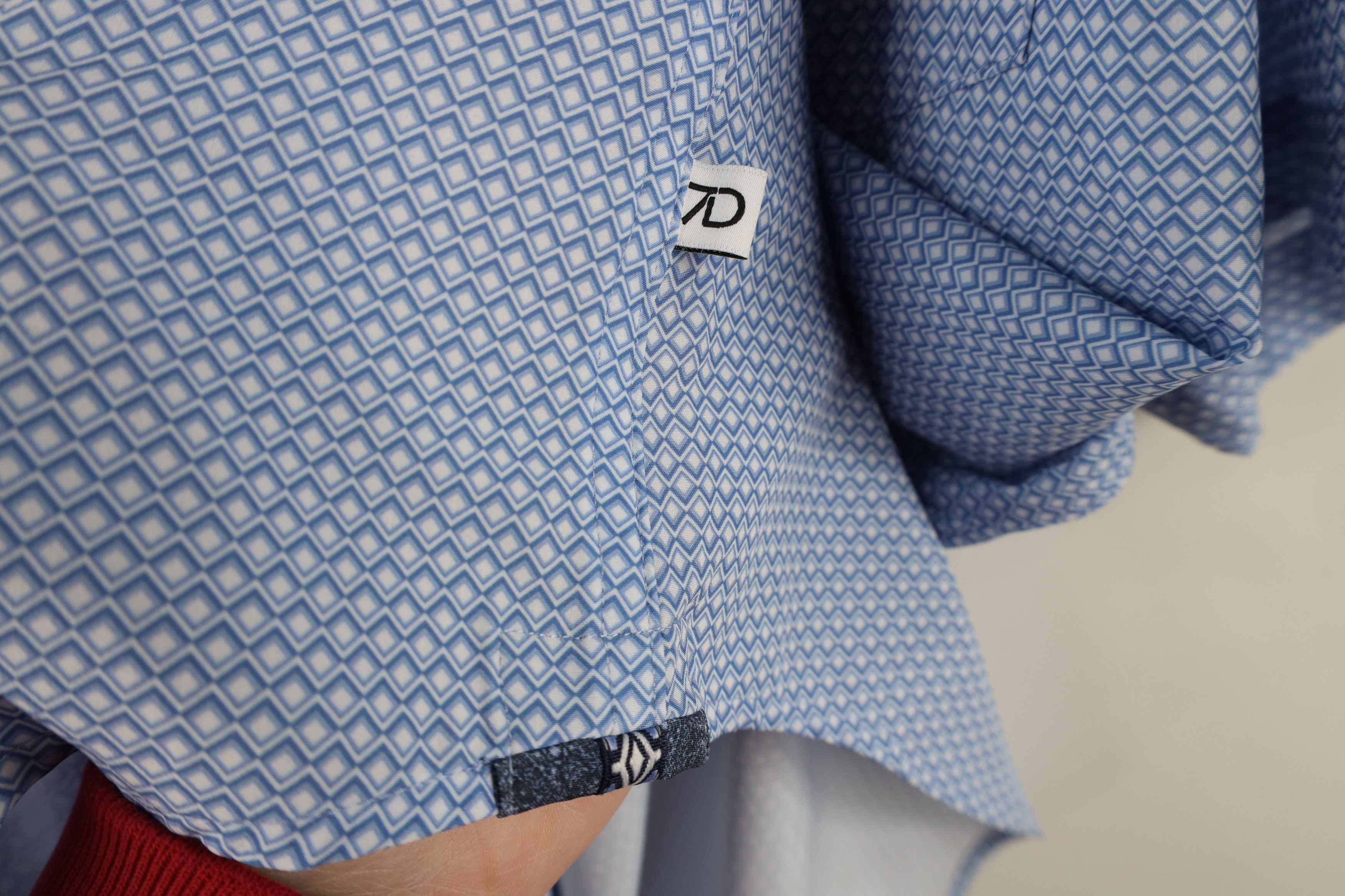 Vintage New 7 Diamonds 4 Way Stretch Short Sleeve Button Shirt Blue Size US XXL / EU 58 / 5 - 8 Thumbnail