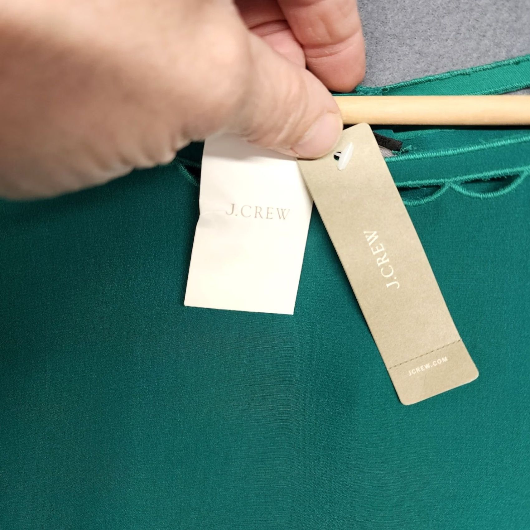 Vintage VINTAGE J Crew Blouse Top Womens 8 Green Silk Blouse Office Career NEW Size M / US 6-8 / IT 42-44 - 4 Thumbnail
