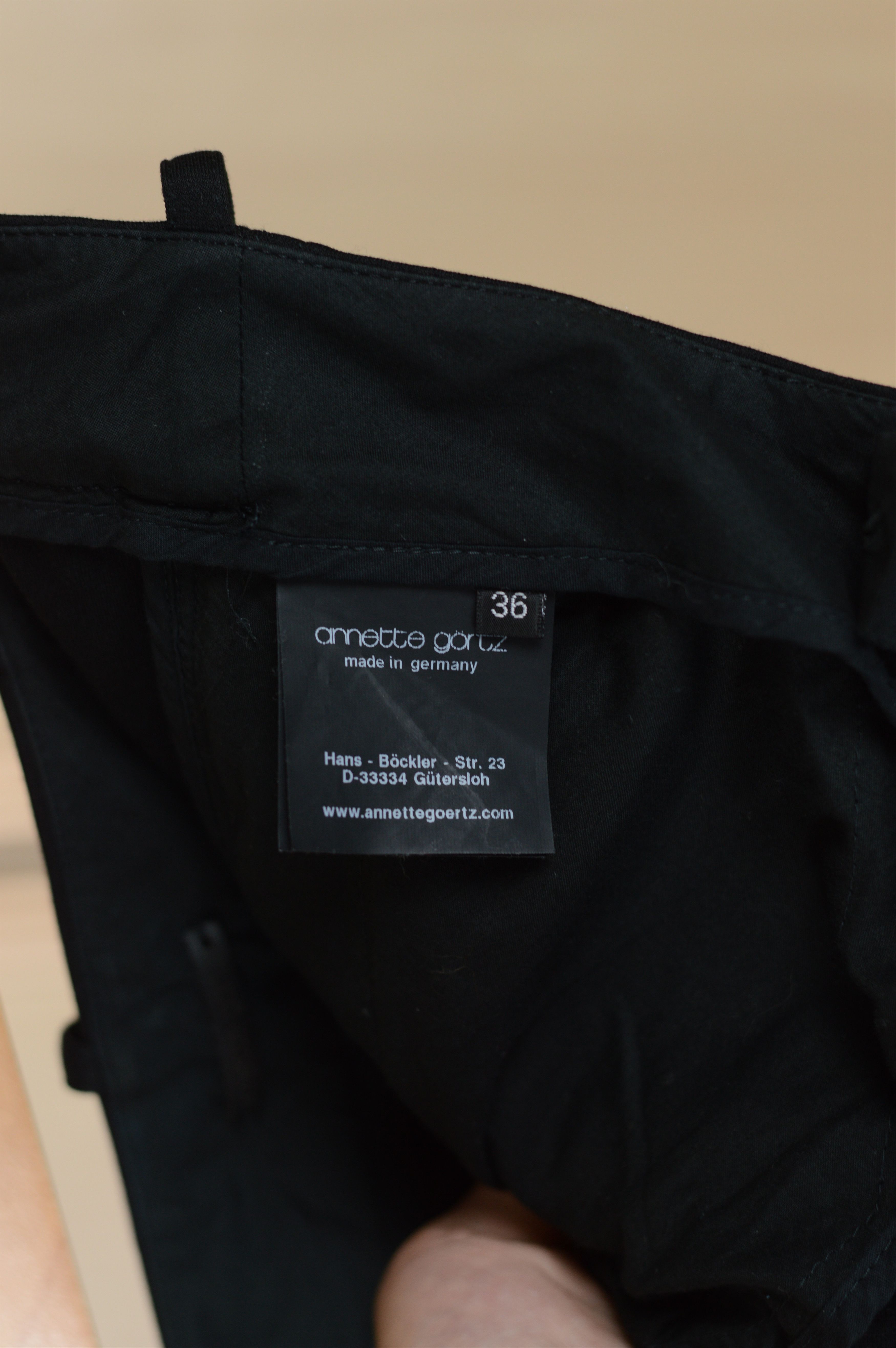 Annette Gortz Annette Gortz Black Trousers Size 25" / US 0 / IT 36 - 6 Thumbnail
