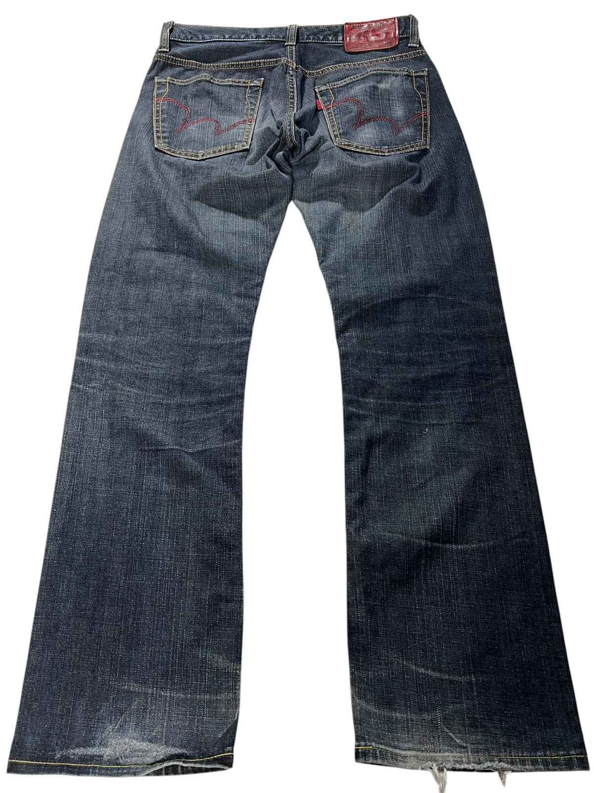 Edwin 💥Flare💥Vintage Edwin 503 Blue Trip Edgline Washed Jeans Size US 32 / EU 48 - 2 Thumbnail