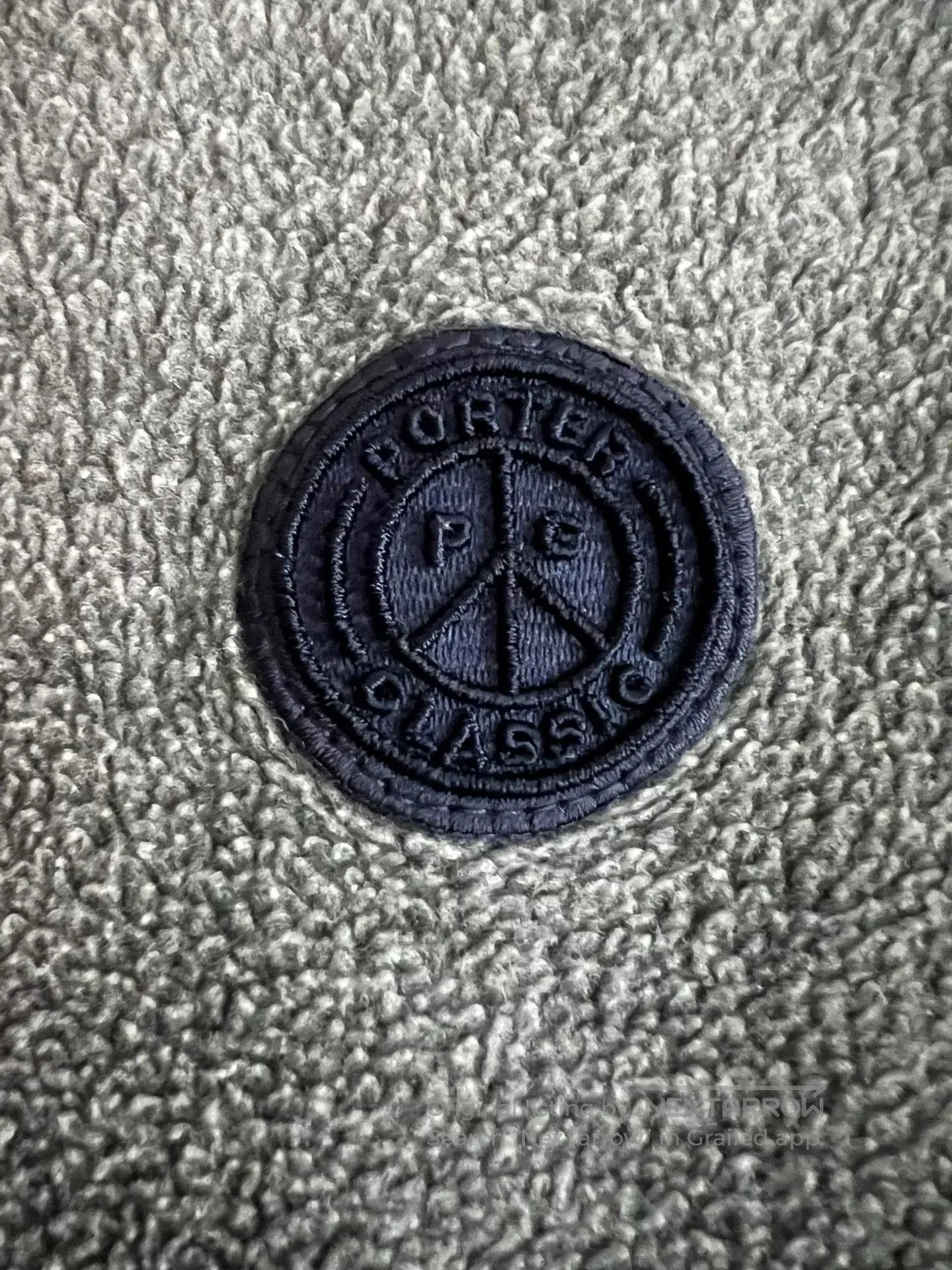 Porter Classic stylish gray fleece jacket with blue accents. Size US S / EU 44-46 / 1 - 5 Thumbnail