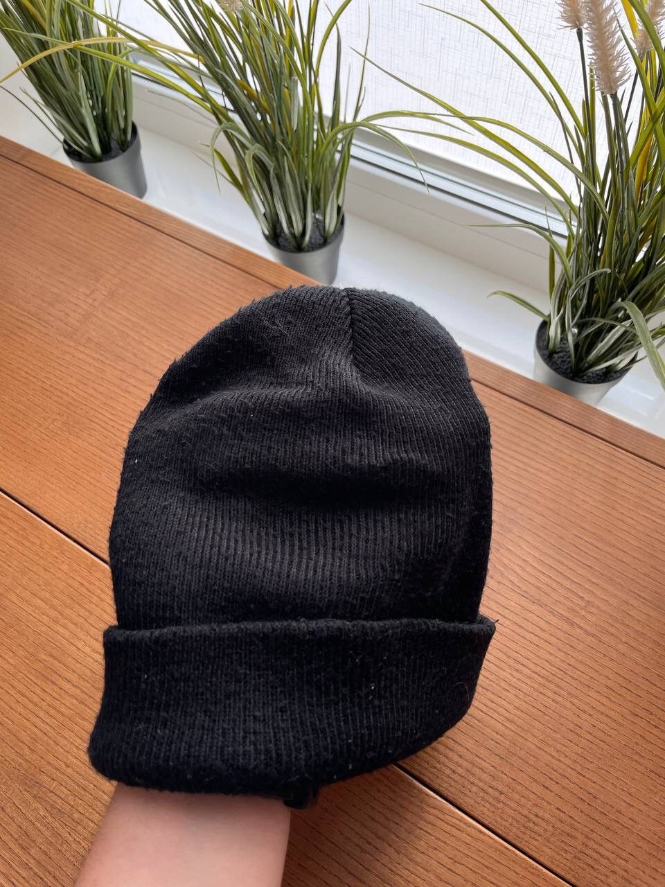 Nike × Vintage Vintage Nike Y2K 90’s Big Swoosh Logo Black Hat Beanie OS Size ONE SIZE - 4 Thumbnail