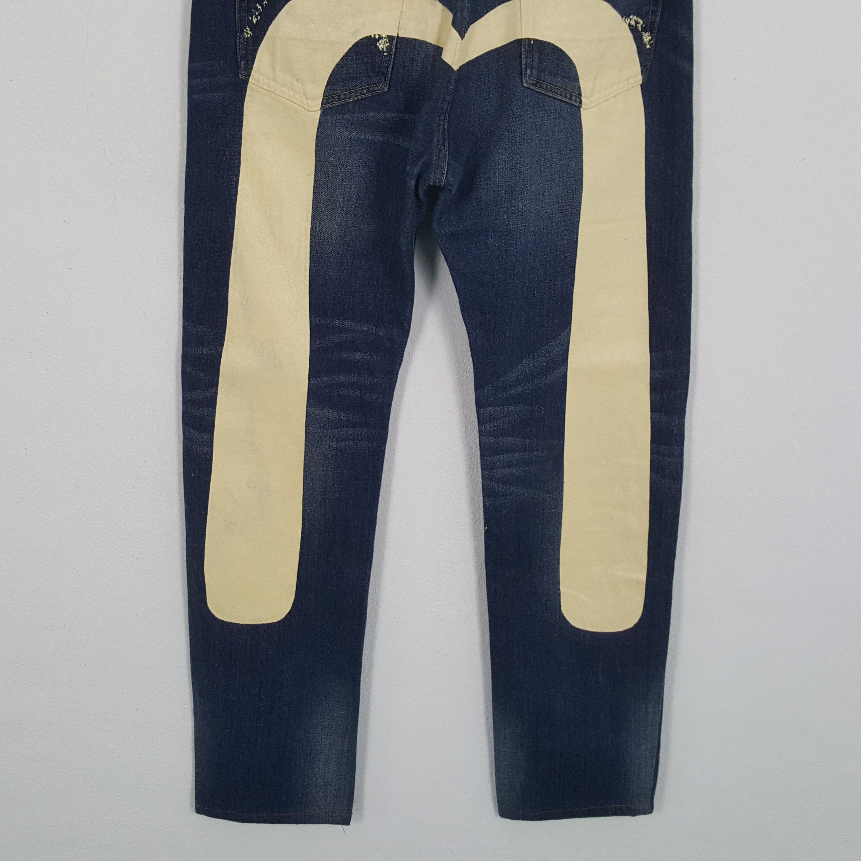 Evisu × Vintage EVISU Japanese Brand Custom Daicock Style Jeans Size US 31 - 3 Thumbnail