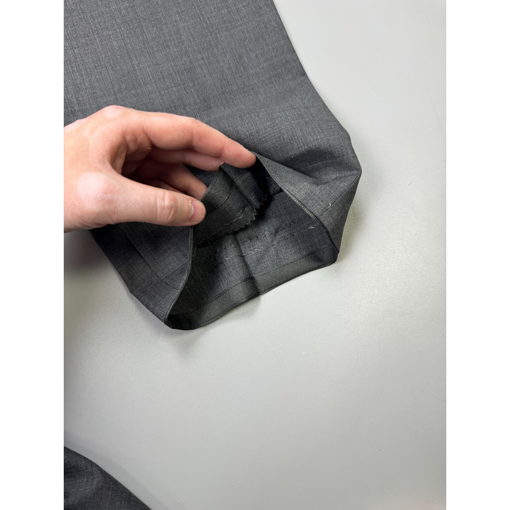 Hugo Boss Hugo Boss Mint Gray Wool Two Piece Suit (Y1274) Size 42R - 21 Thumbnail