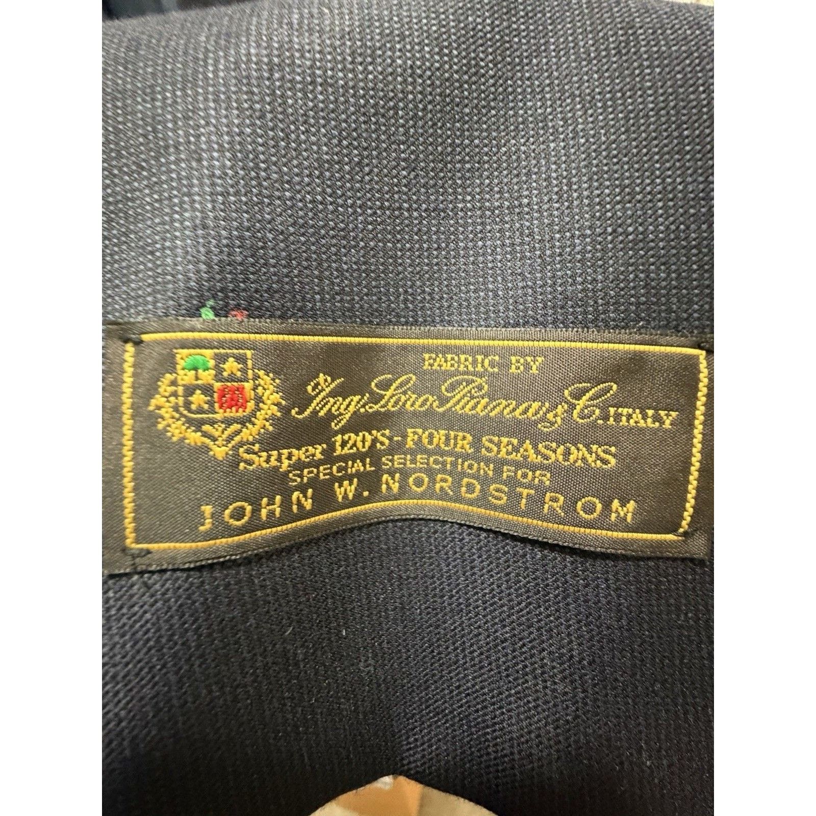 Nordstrom NWT Loro Piana Super 120s Wool John W Nordstrom Navy Blazer Size 50R - 2 Thumbnail